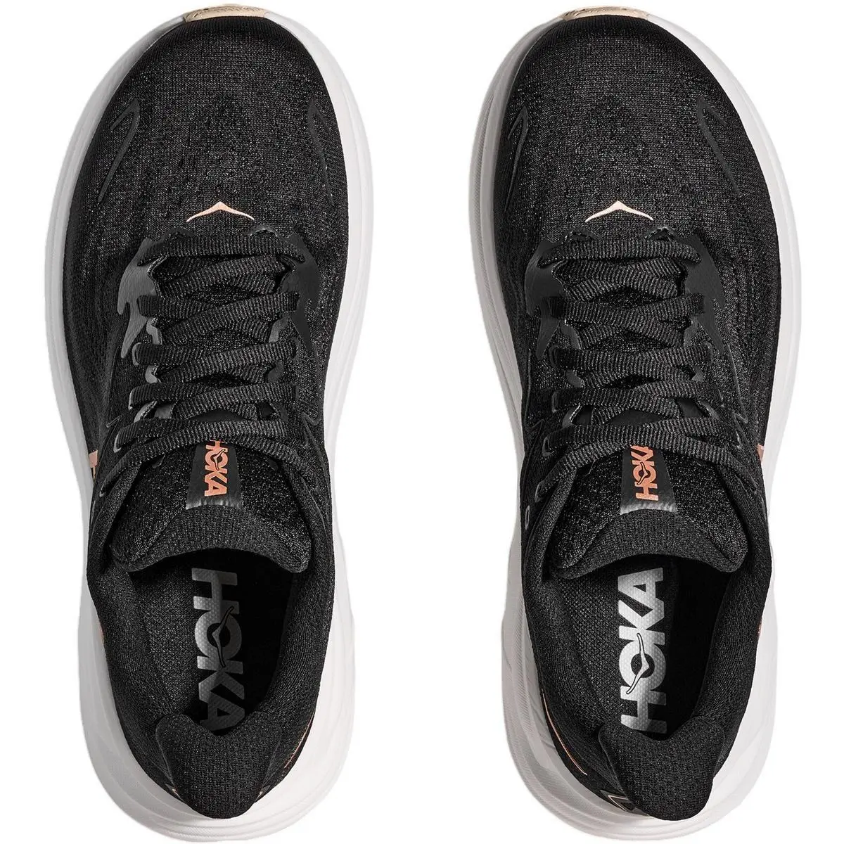 Hoka shoes - HOKA Clifton 10 Road - Clifton Road - 16962-1162031 - Black/Rose Gold (UPC: 628199312997) 2