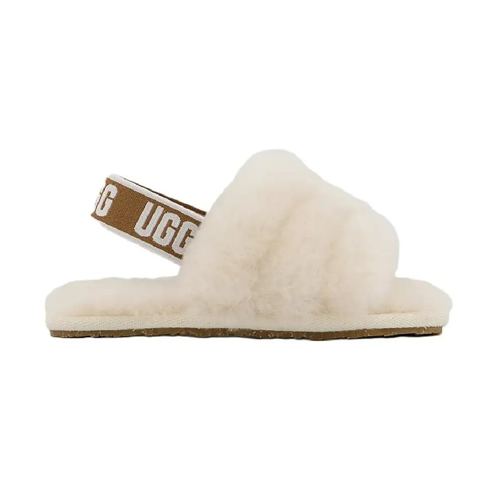 Infant Ugg Fluff Yeah Slide Natural 1098577I-NAT - 5