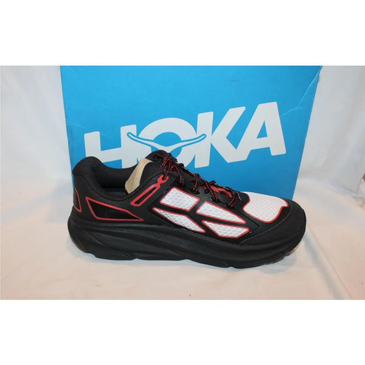 Hoka shoes - one9 - BLACK RED WHITE 1