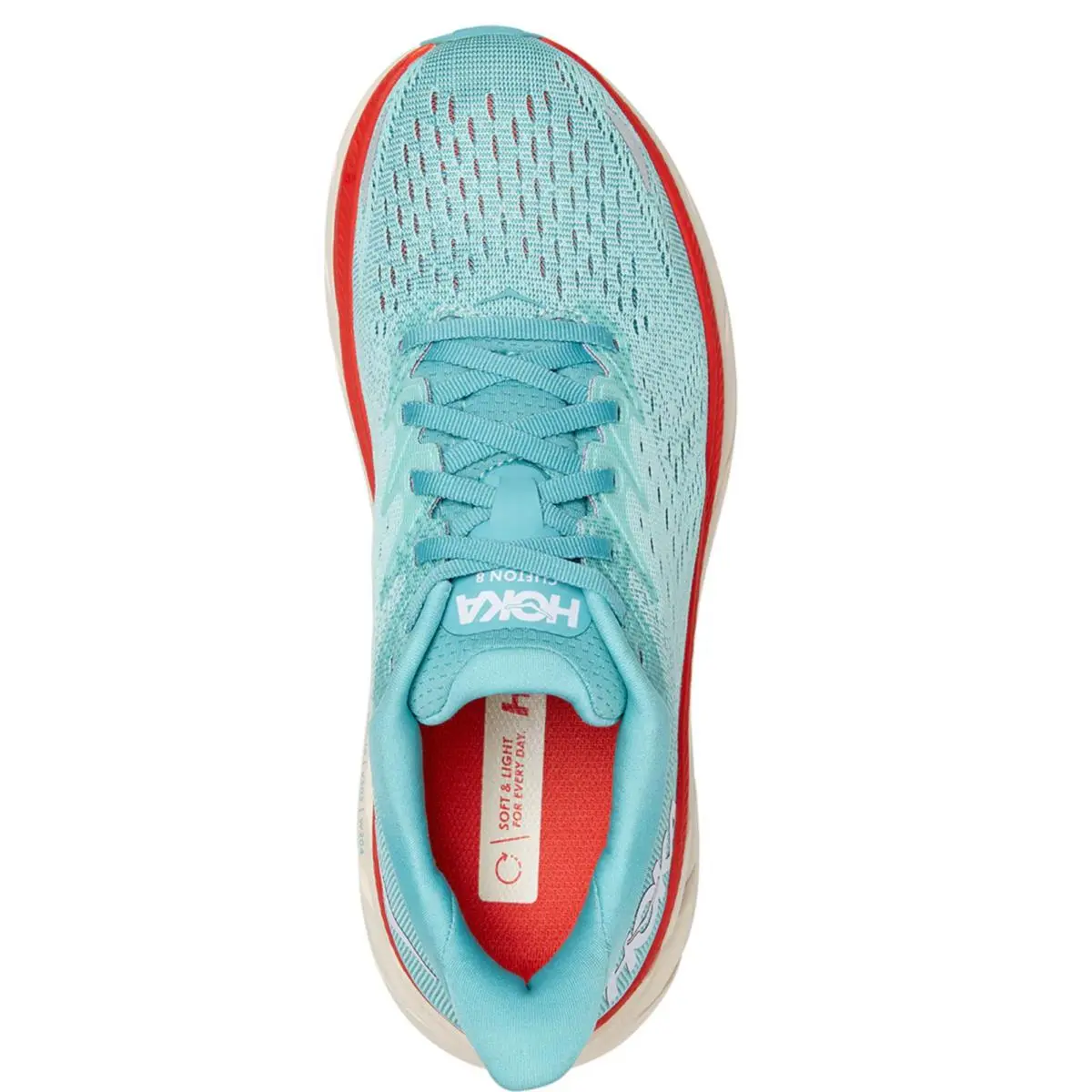 Hoka shoes - HOKA Clifton 8 - Clifton - 1119394 AEBL - Aquarelle Eggshell /Blue (UPC: 0197634068800) 4