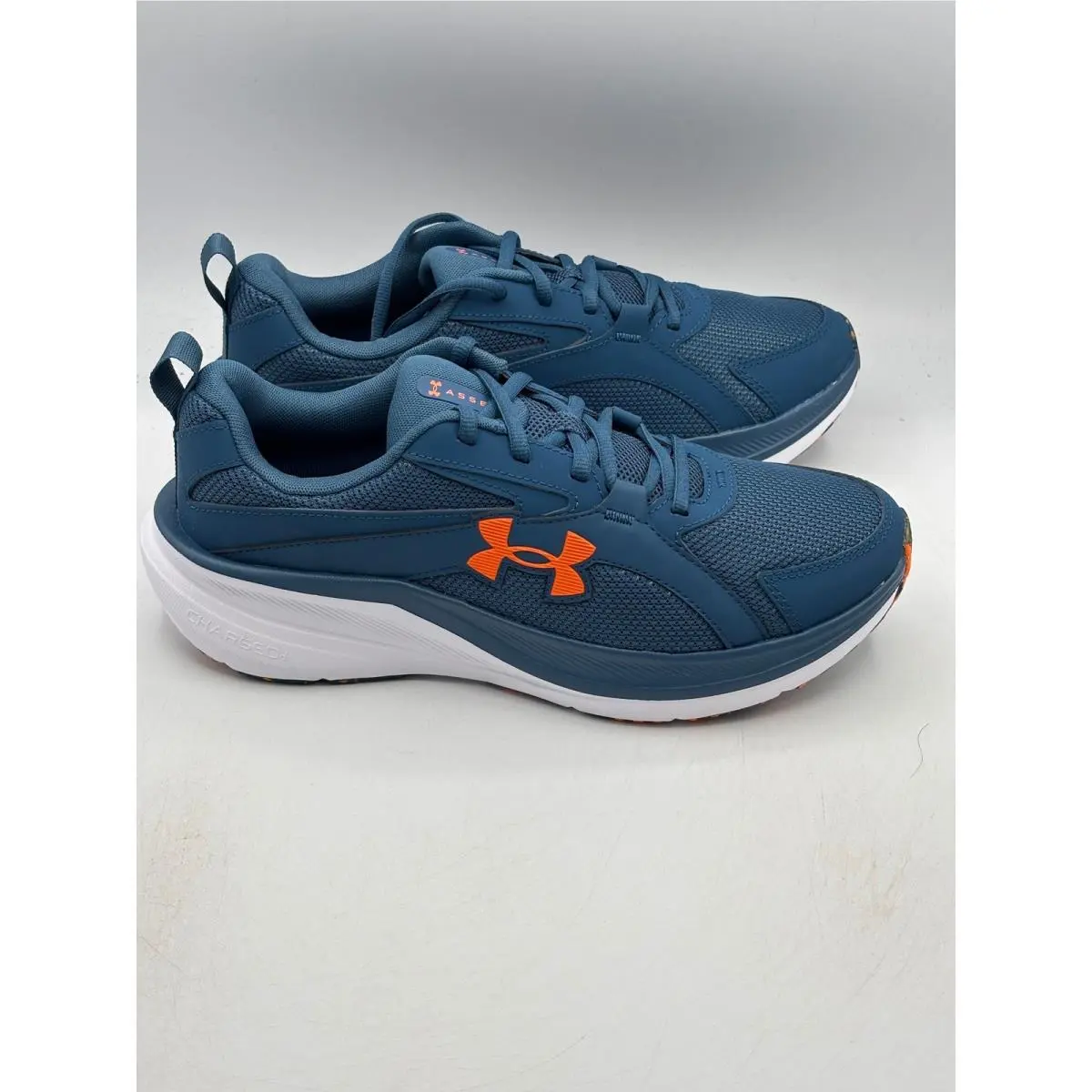 Under Armour UA Assert 11 Shoes Men Size 9 Blue Orange Running 3027708-401