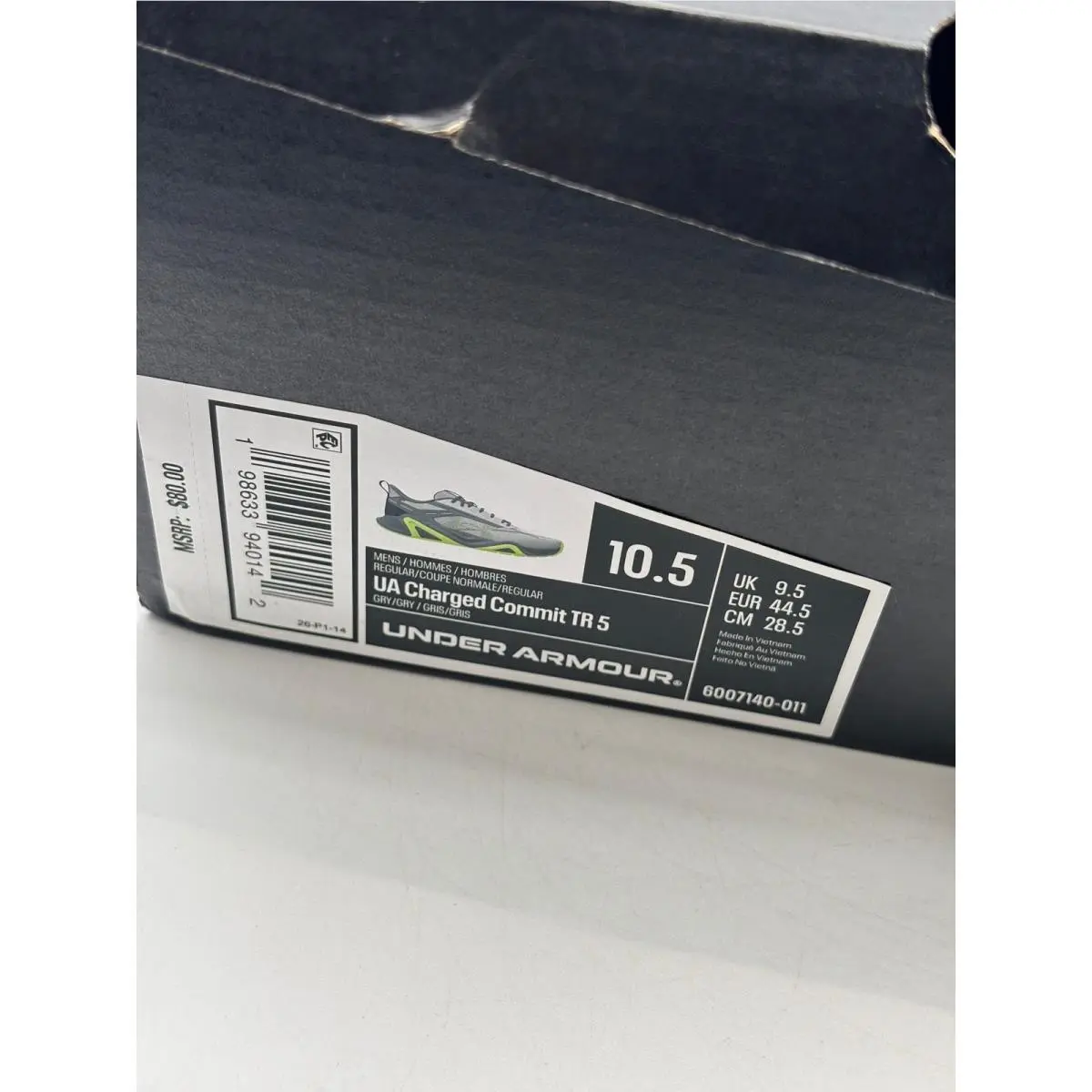 Under Armour shoes - UA Charged Commit TR 5 - Gray 5