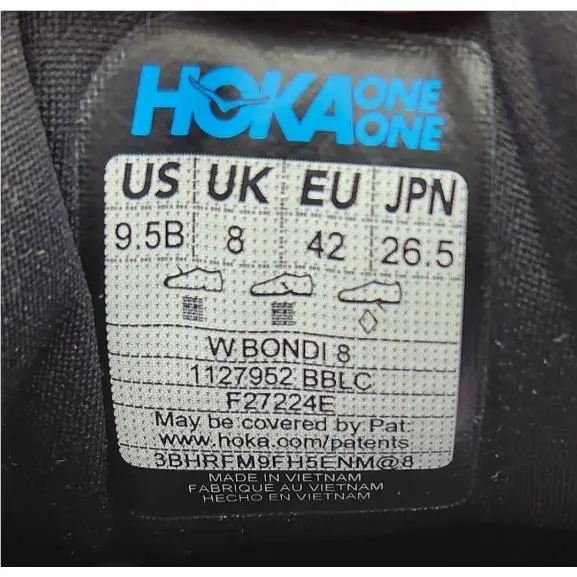 Hoka shoes - Hoka One One Bondi 8 - 1127952-BBLC - Black 8