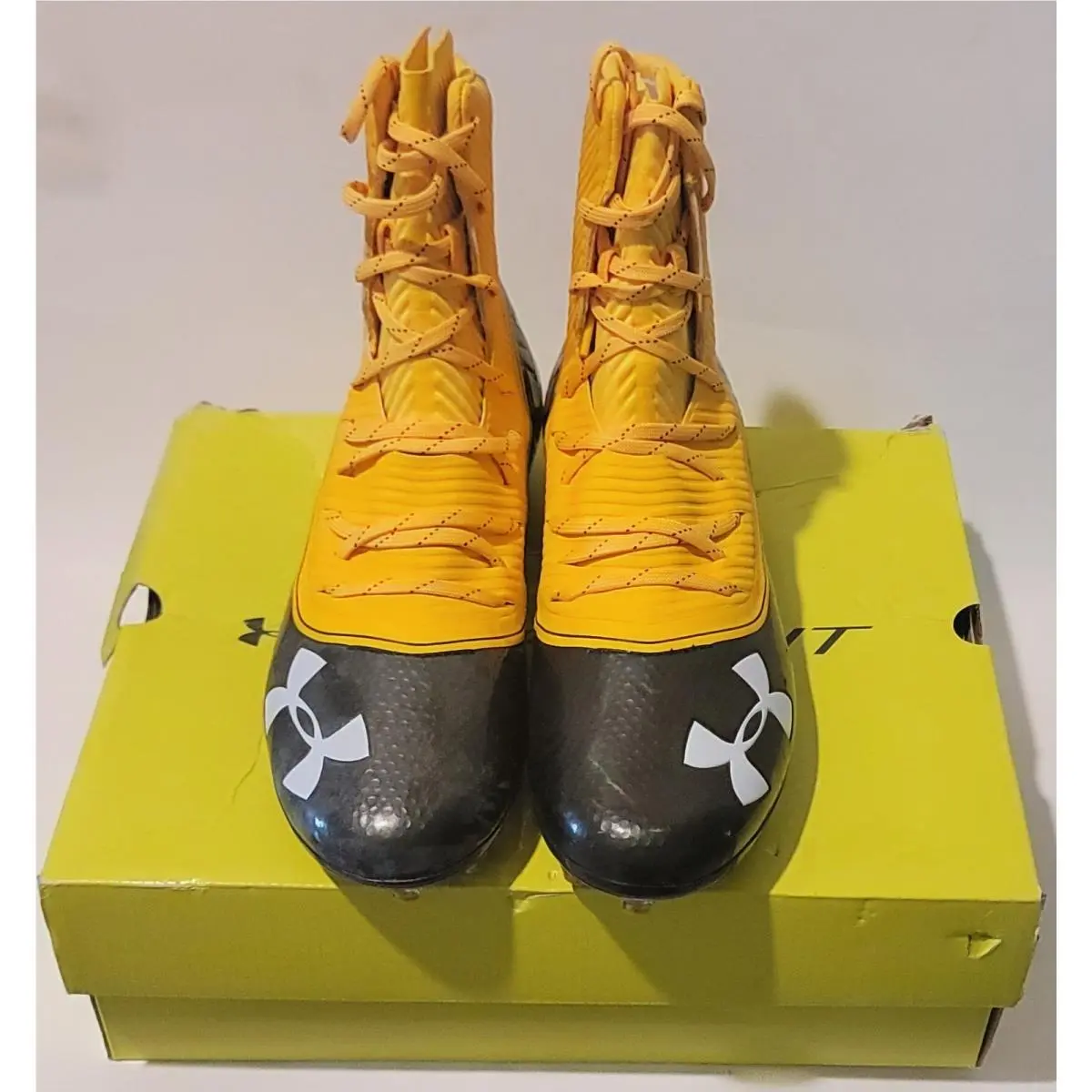 Under Armour UA Highlight MC Men`s Football Cleats Blk/org 3021478-700