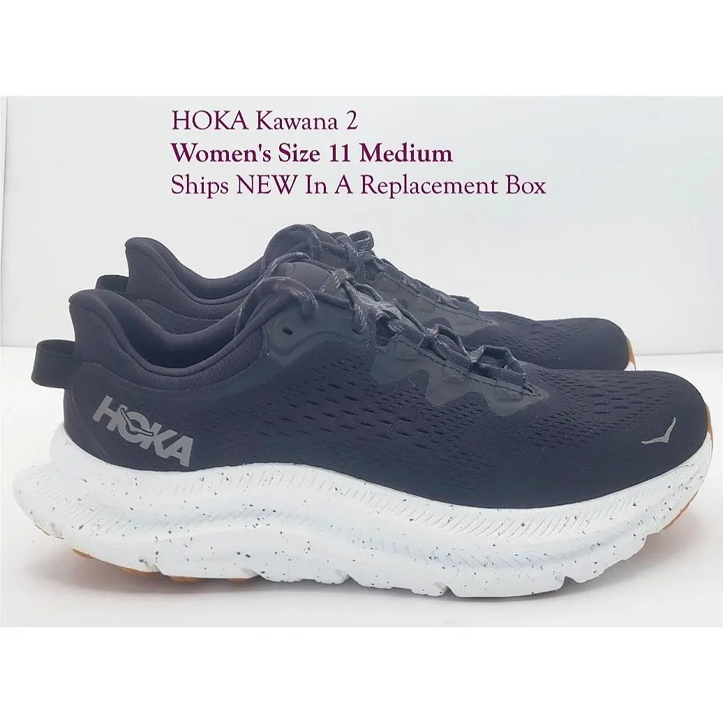 Hoka Womens Size 11 Medium B Kawana 2 Athletic Shoes Sneakers Black