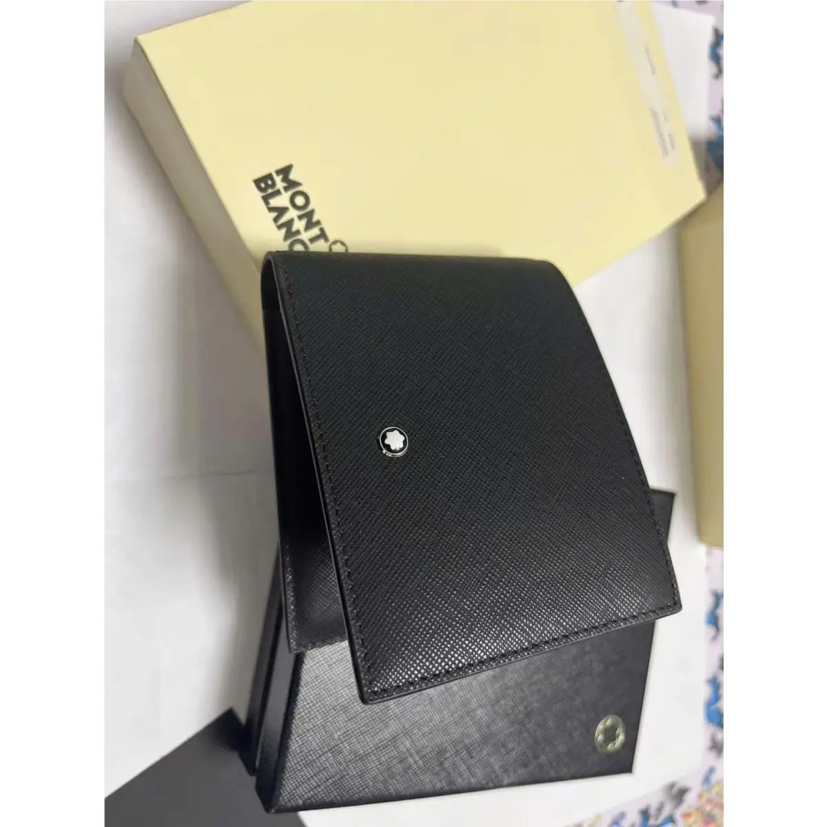 Montblanc Meisterstück 6CC Wallet Black Leather Bifold Men Boxed 2026