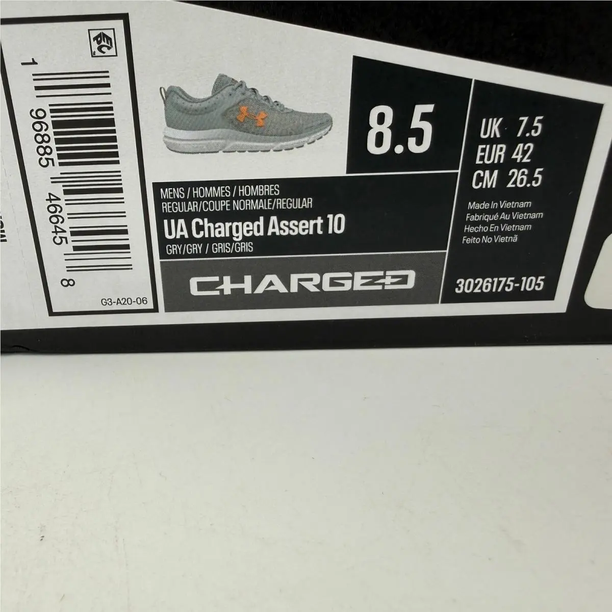 Under Armour shoes - UA Charged Assert 10 - Charged Assert - Gray 0