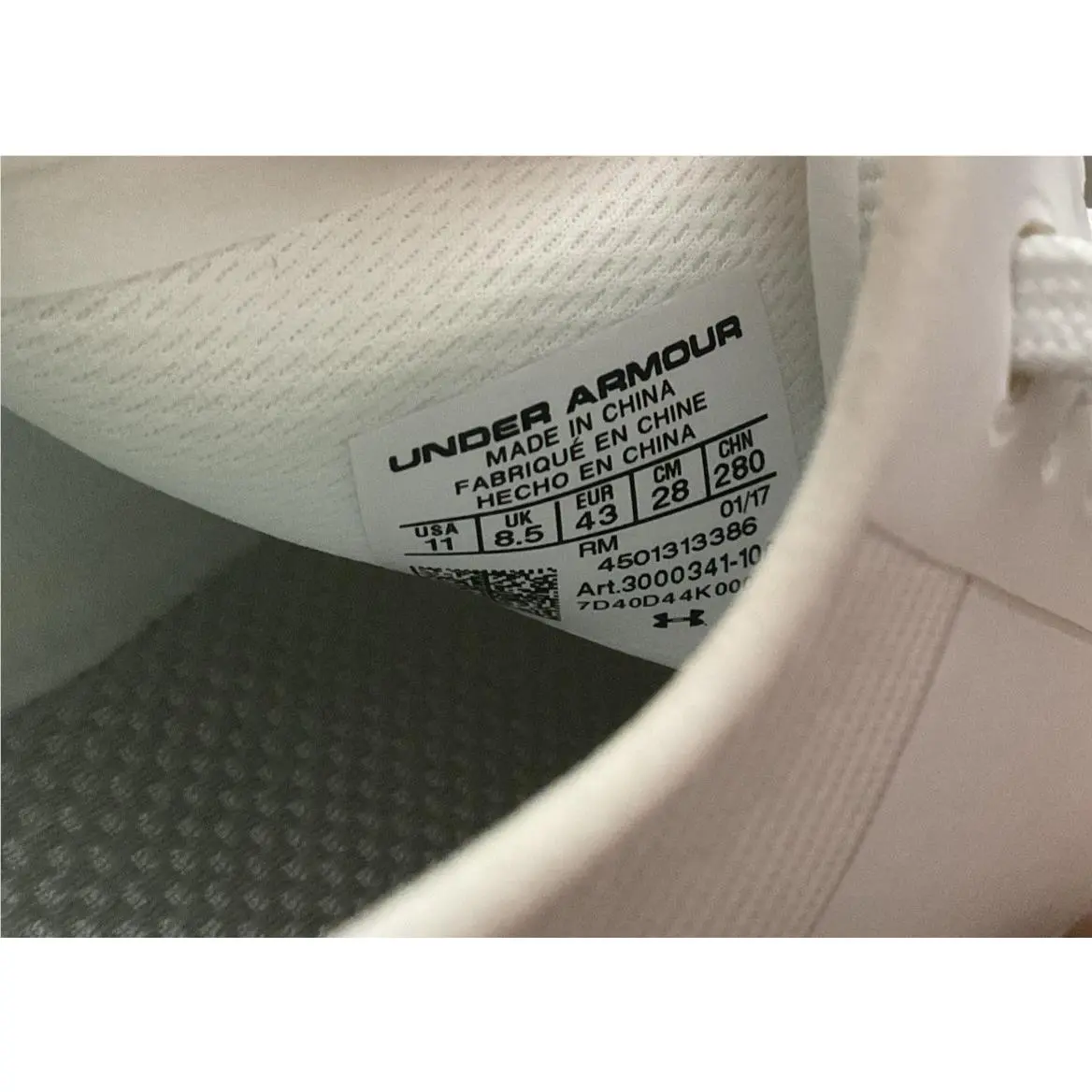 Under Armour shoes - Speedform Amp - Speedform Amp - 3000341 - White (UPC: 190510870436) 2