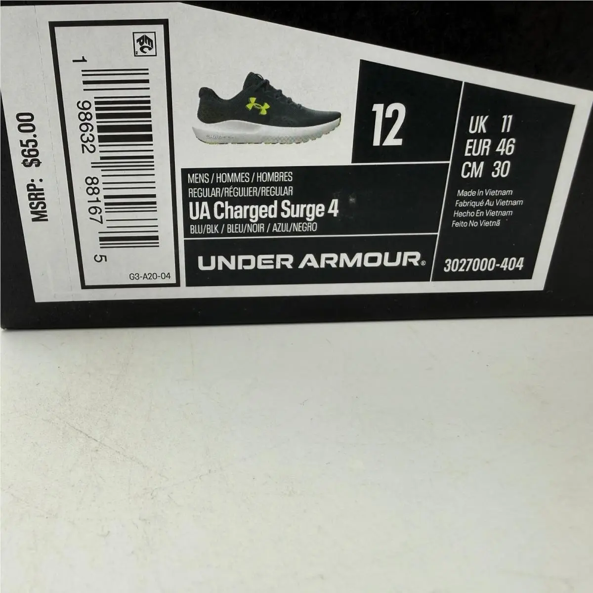 Under Armour shoes - UA Charged Surge 4 - Charged Surge - Blue 5