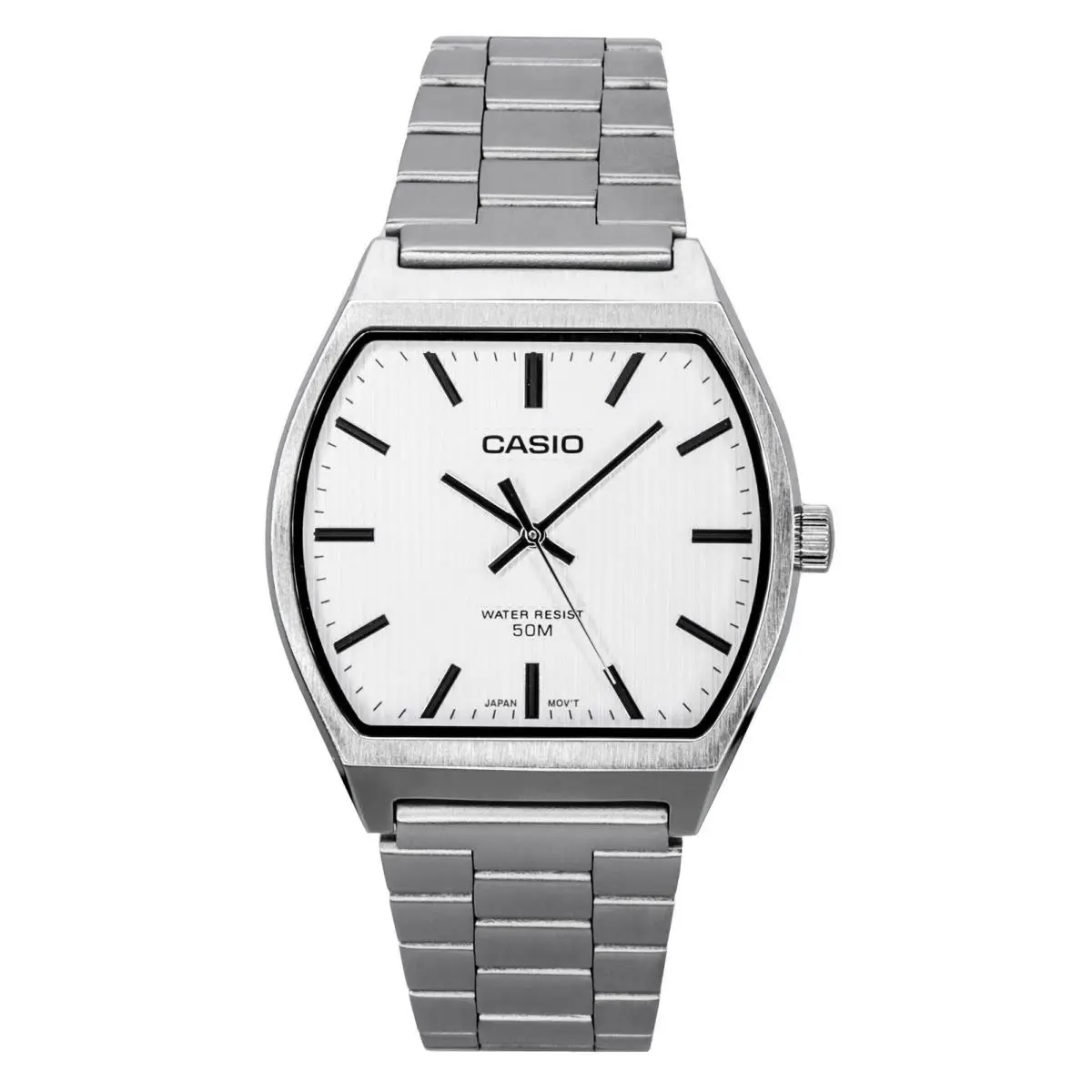 Casio Standard Analog Stainless Steel White Dial Quartz MTP-B140D-7A Men`s Watch