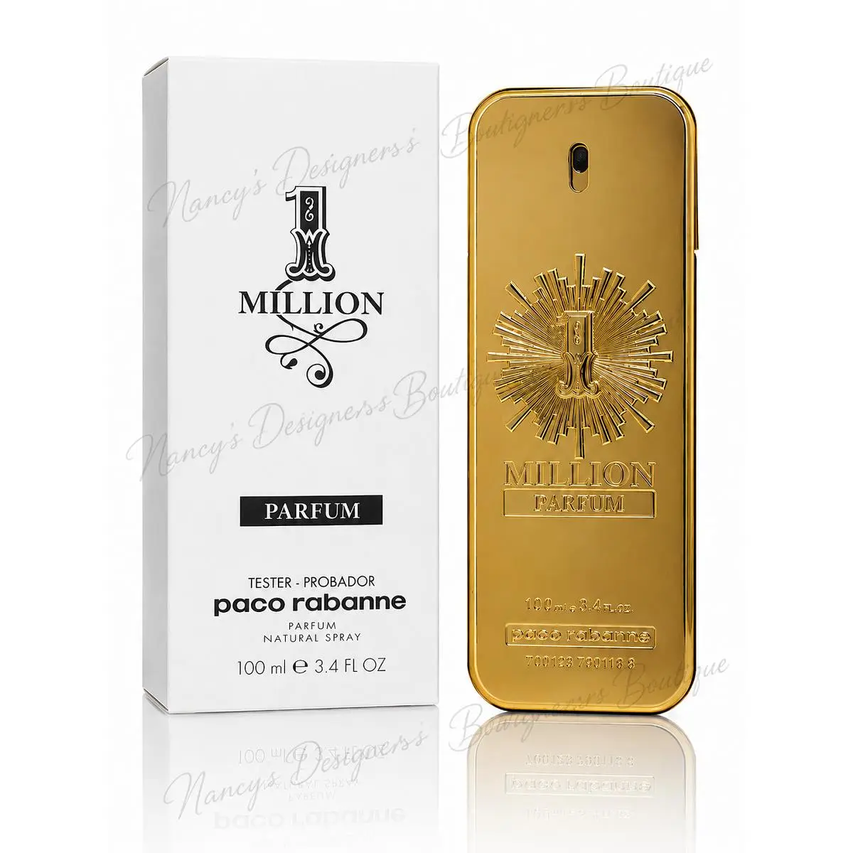 Tester  1 Million Parfum 3.4 oz Men Cologne by Paco Rabanne