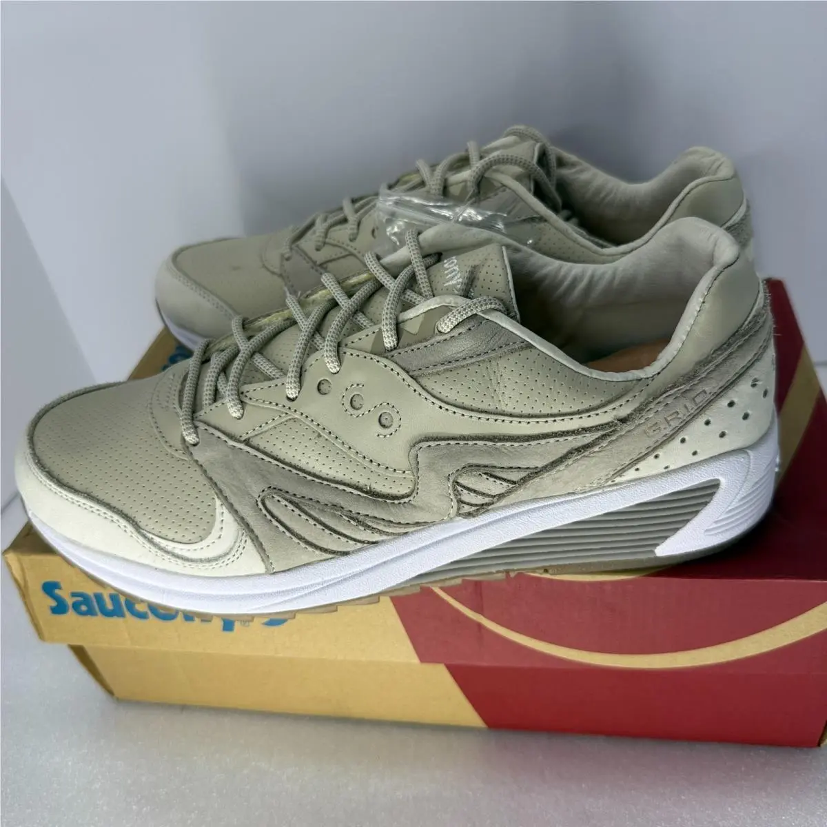 Saucony shoes - Saucony Grid 8000 - Grid - S70318-1 - Beige (UPC: 677338565374) 3