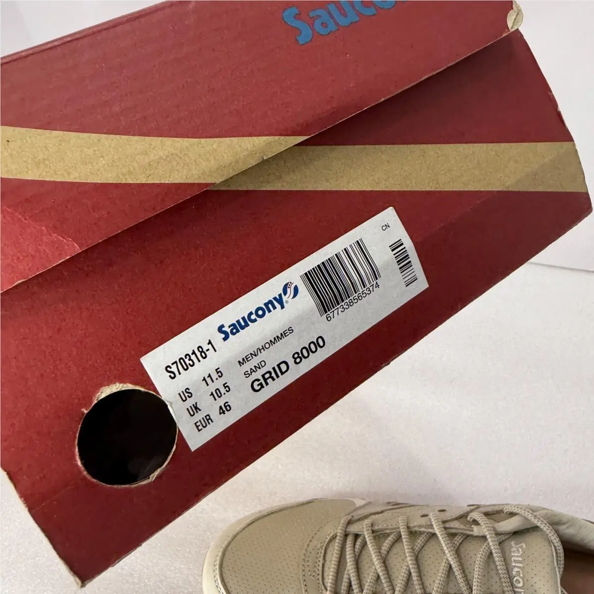 Saucony shoes - Saucony Grid 8000 - Grid - S70318-1 - Beige (UPC: 677338565374) 7