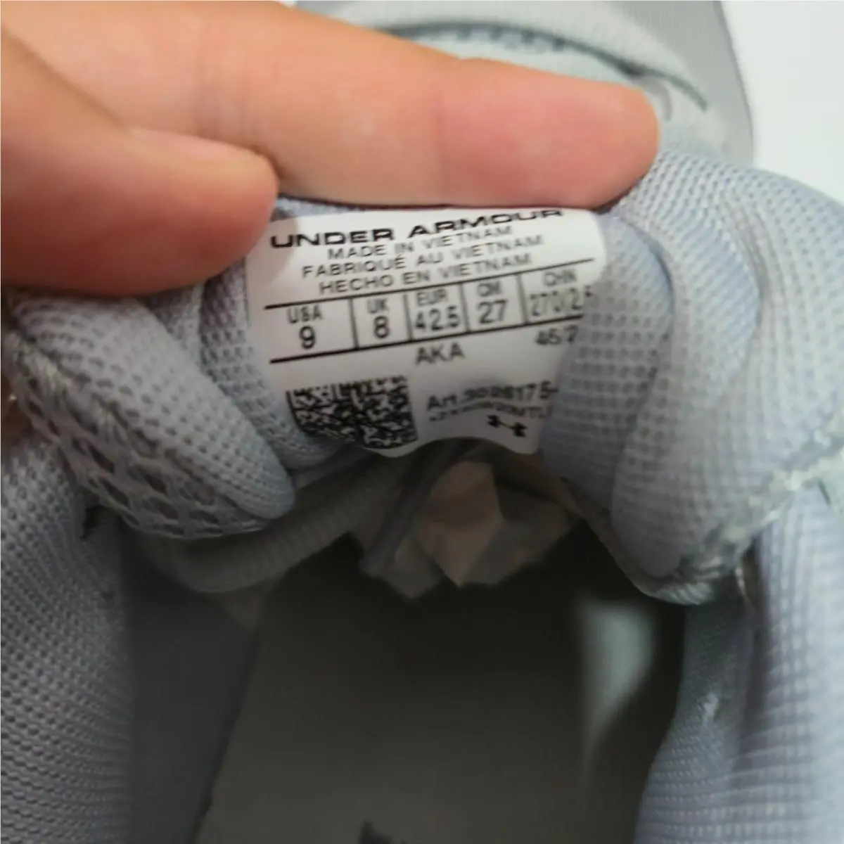 Under Armour shoes - Charged Assert 10 - Charged Assert - 3026175-102 - Gray 3