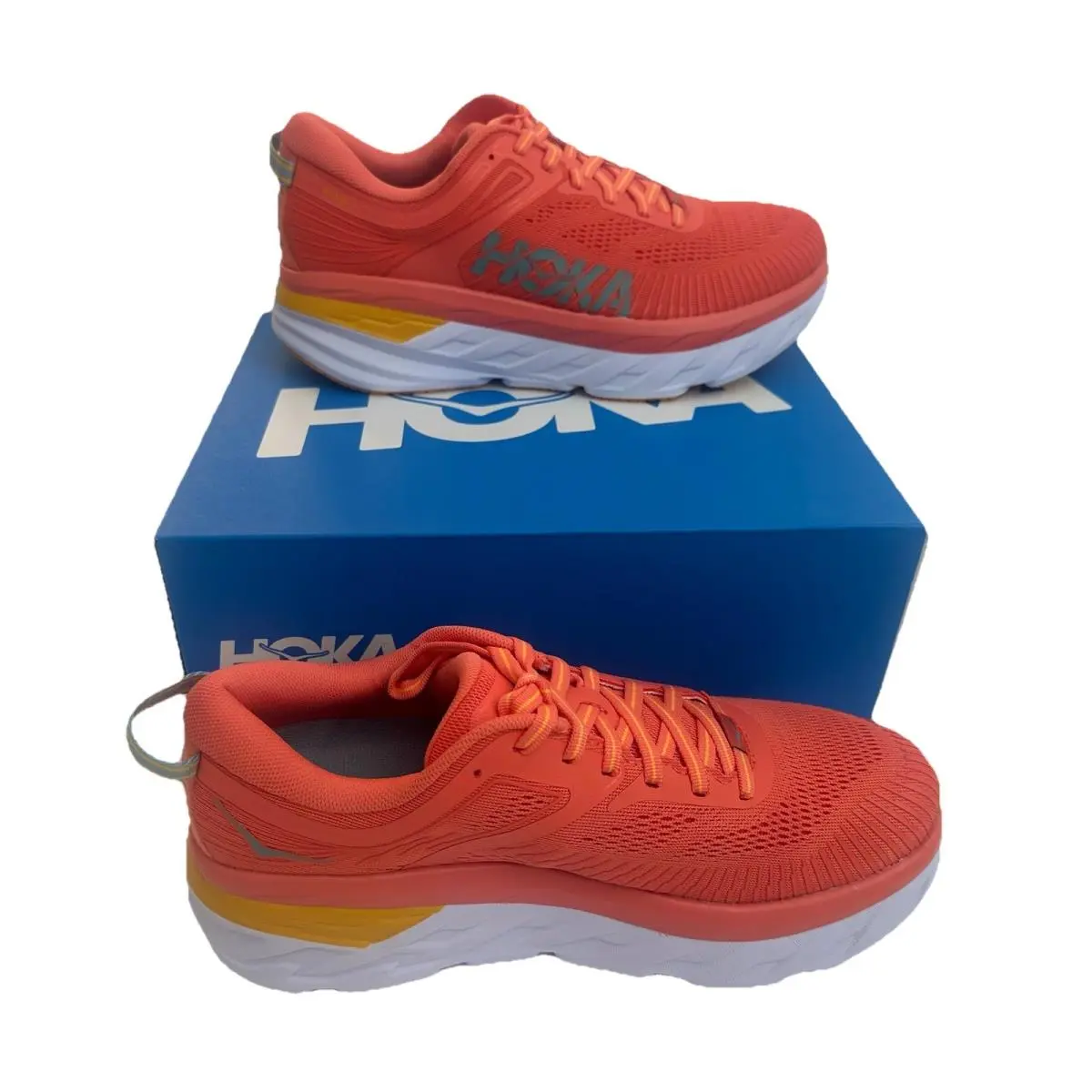 Hoka shoes - Hoka One One Bondi 7 - 1110519/CCSD - Vallarta Blue Phlox Pink (UPC: 0195719189136) 1