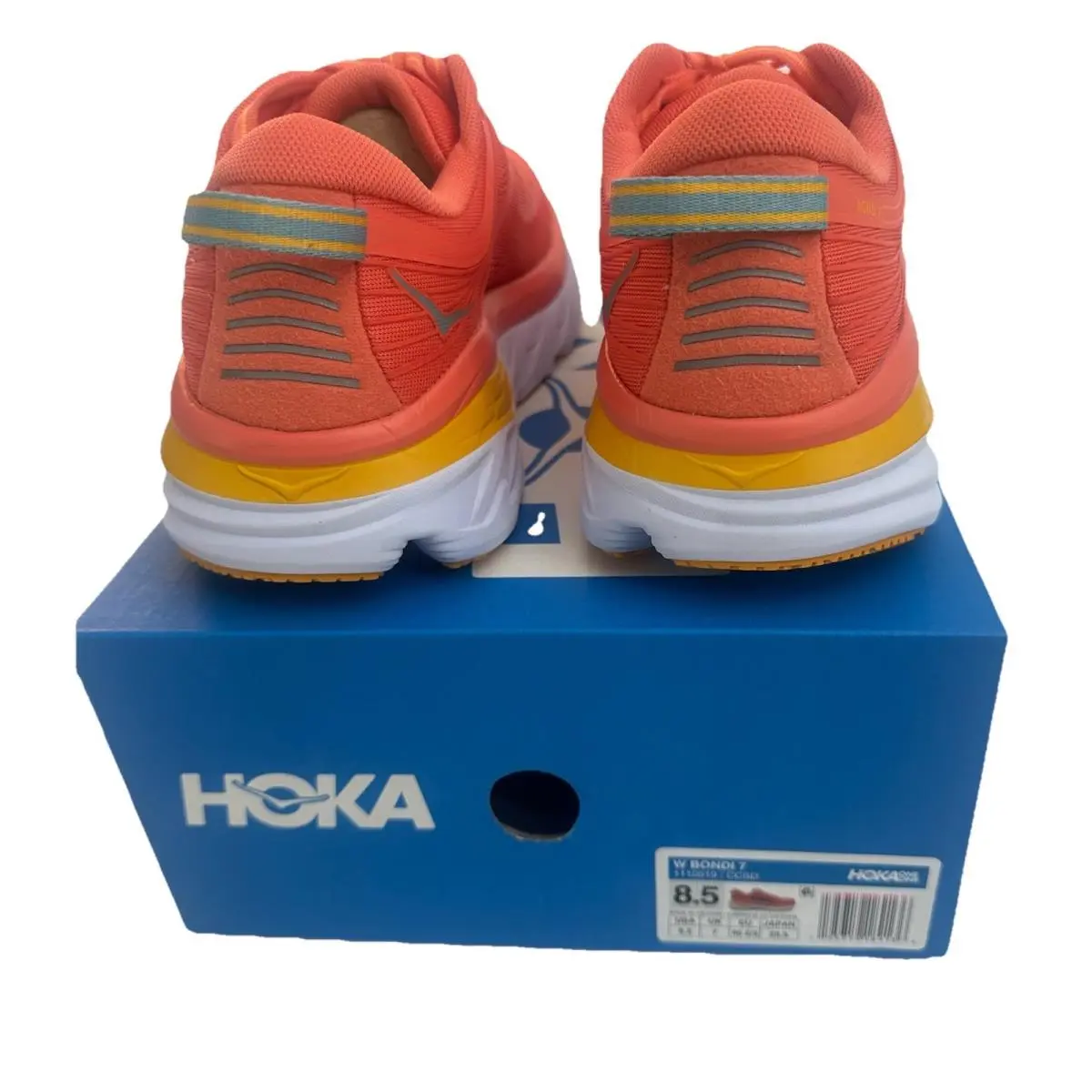 Hoka shoes - Hoka One One Bondi 7 - 1110519/CCSD - Vallarta Blue Phlox Pink (UPC: 0195719189136) 5