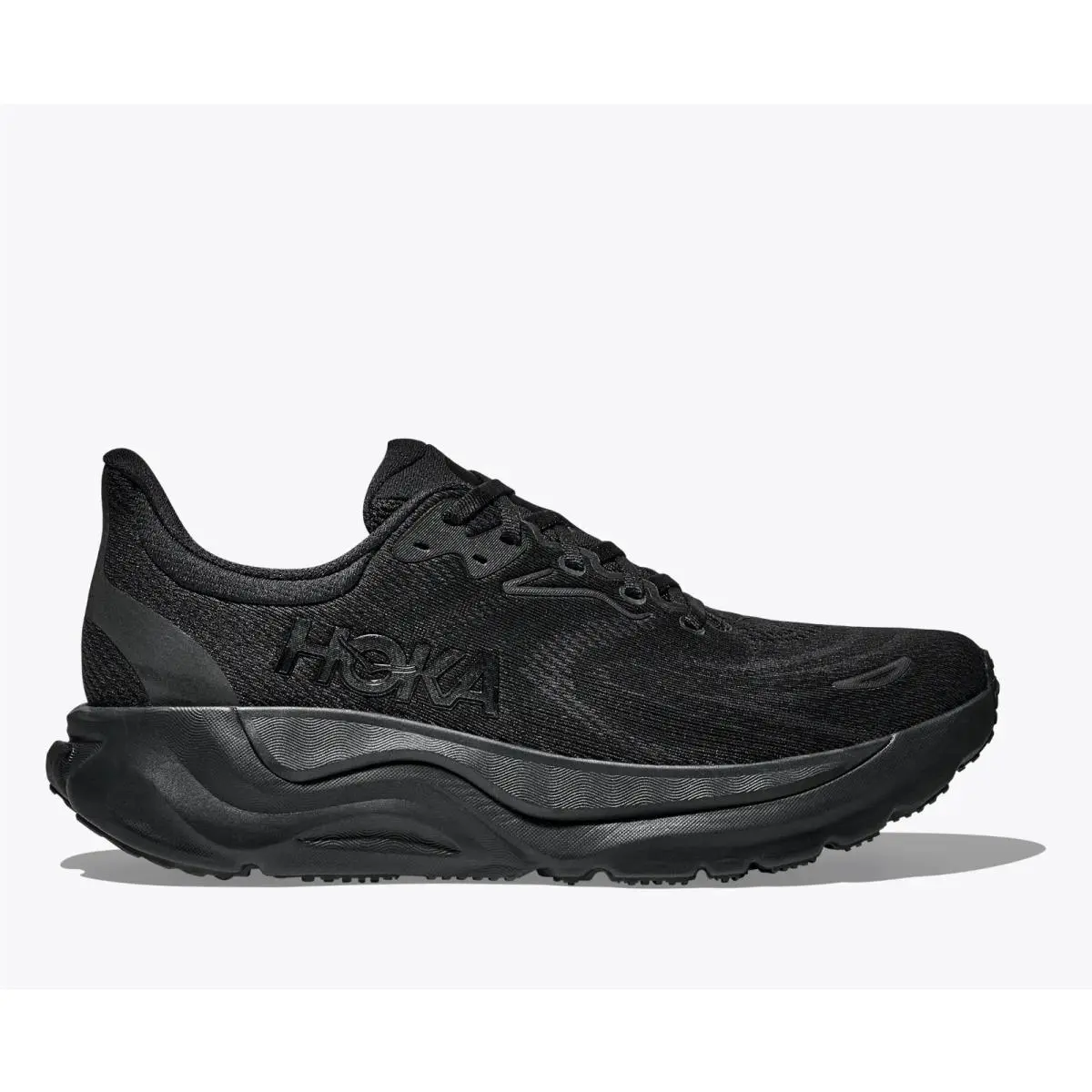 Hoka Women`s Arahi 8 Everyday Running Shoes in Black Size 9D Wide