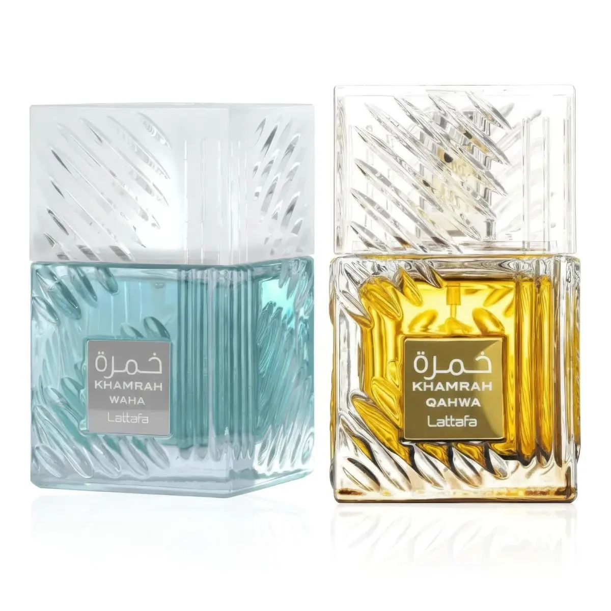 Khamrah Waha Khamrah Qahwa by Lattafa Edp Bundle 3.4 oz