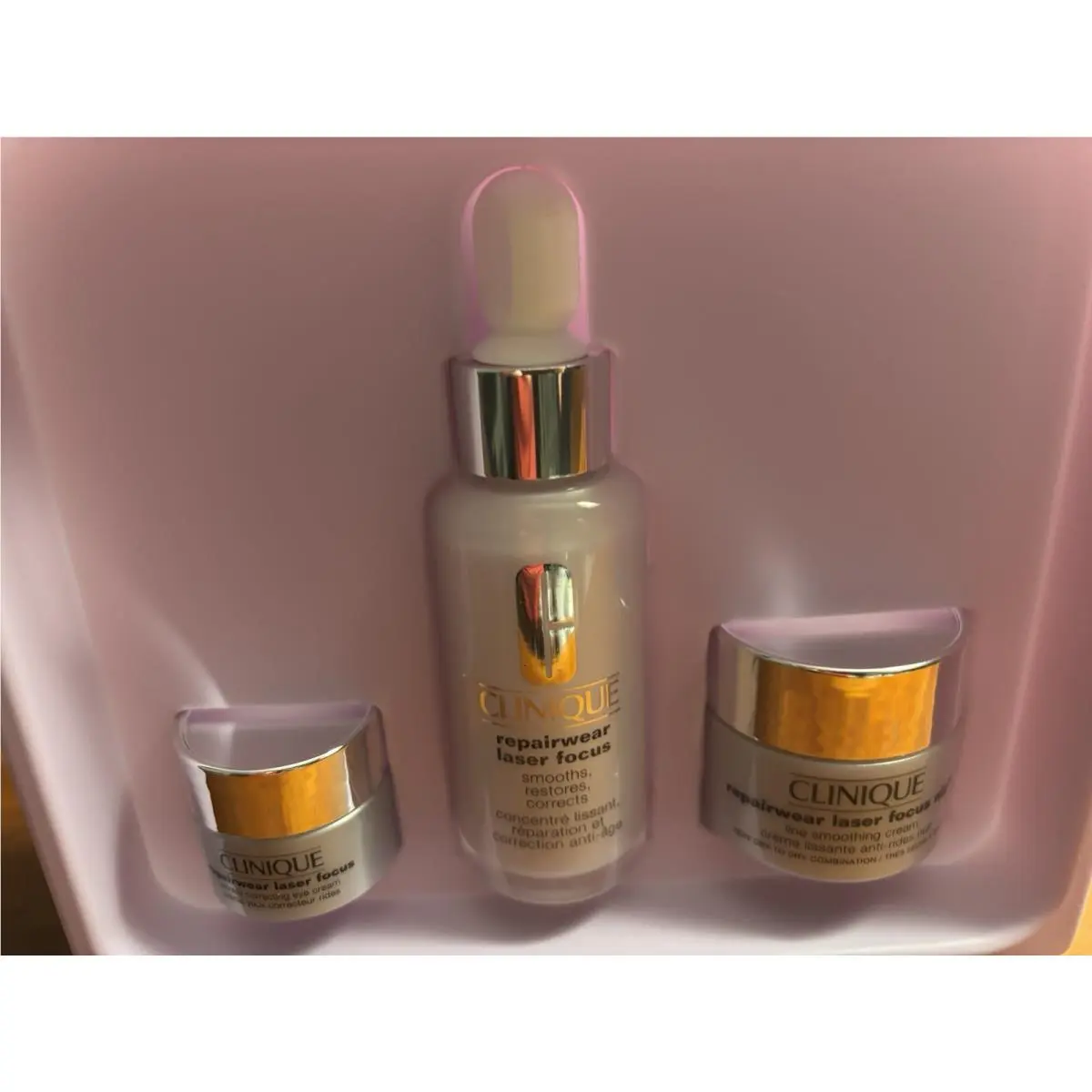Clinique Repairwear Power Players Set- Serum Eye and Night Creams