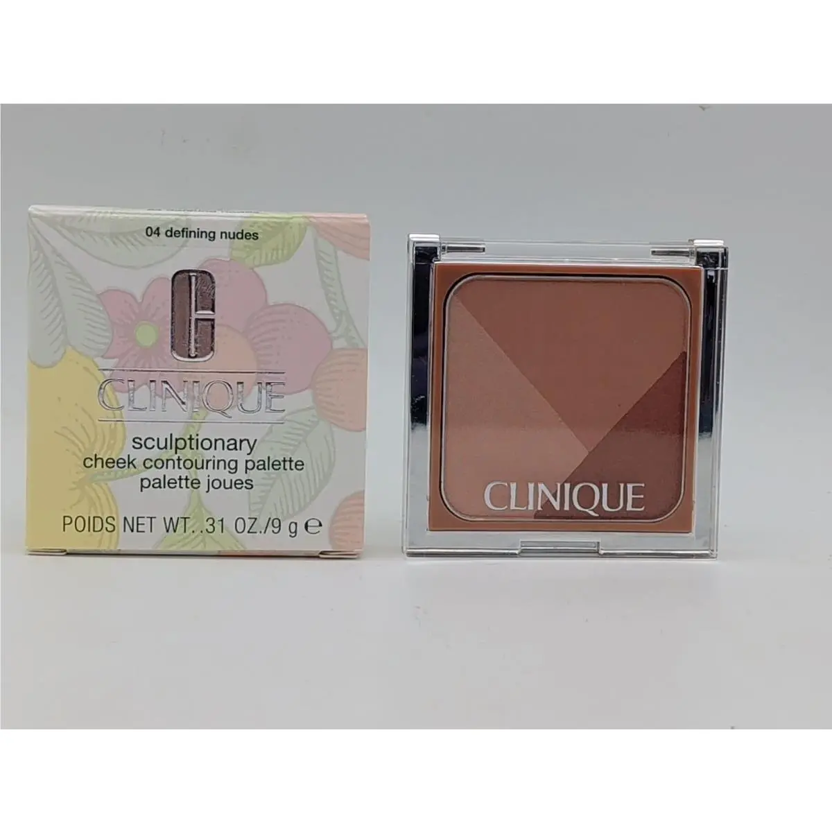 Two Clinique Sculpting Cheek Contouring Palettes 04 Defining Nudes 9g