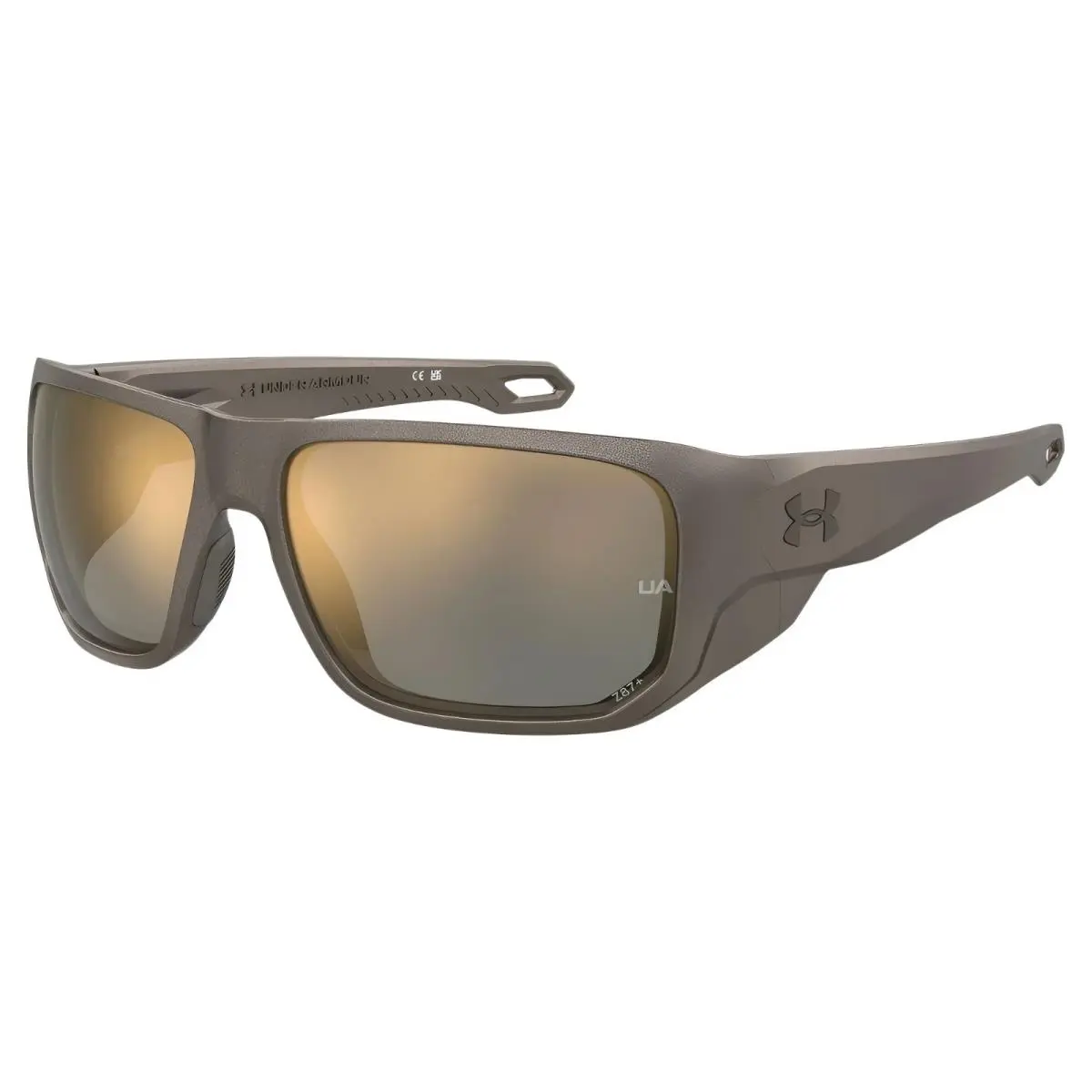 Under Armour Attack MD Sunglasses- Metal Brown/gold