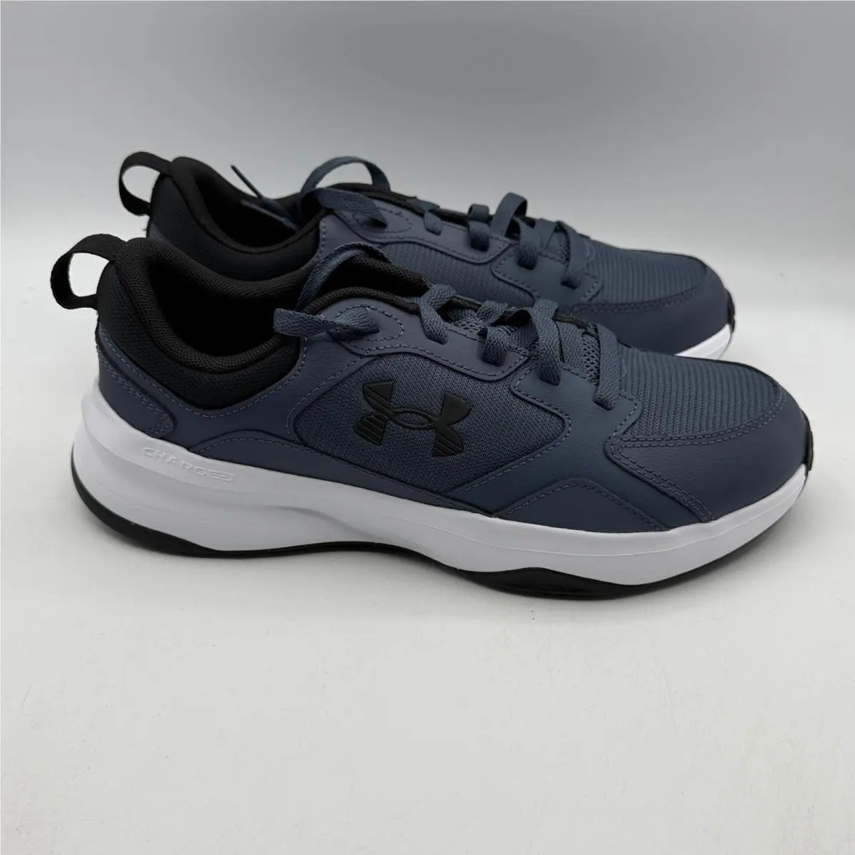 Under Armour UA Charged Edge Mens Size 8 Gray Black Training Shoes 3026727-044