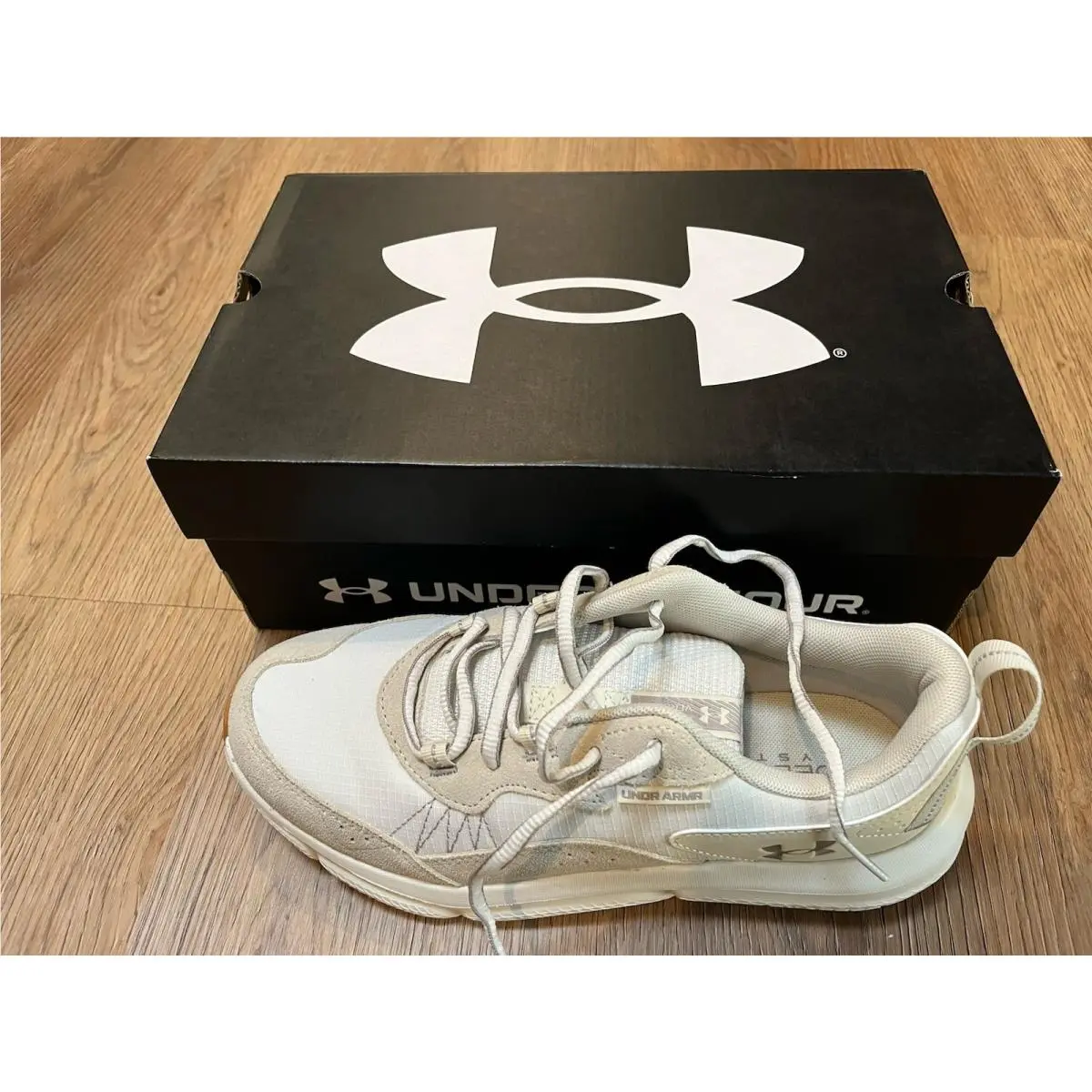 Under Armour Charged Vessert 2 Training Athletic Shoes 8 Men White Tan Brownnew
