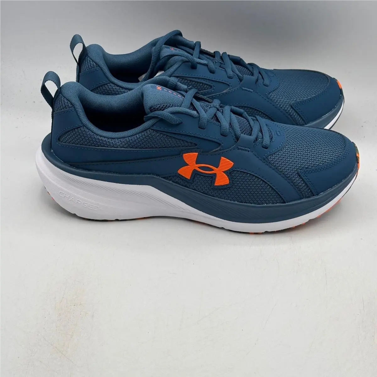 Under Armour UA Assert 11 Shoes Mens Size 8 Blue Orange Running 6006723-498