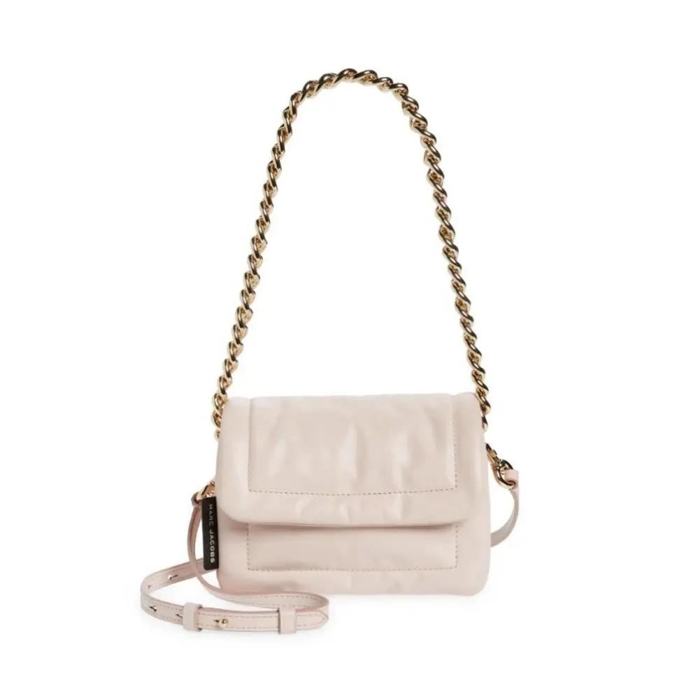 Small Pillow Leather Crossbody Bag Peach Whip by Marc Jacobs