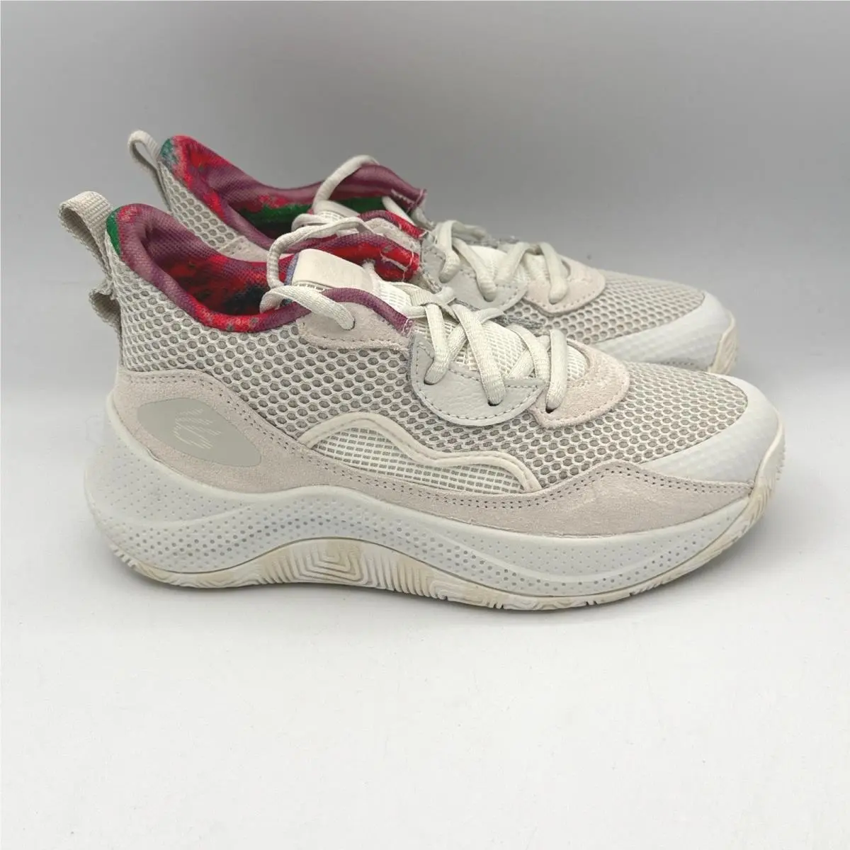 Under Armour Curry 3Z24 Sde Shoes Unisex Kids 2Y White Basketball 3028402-114