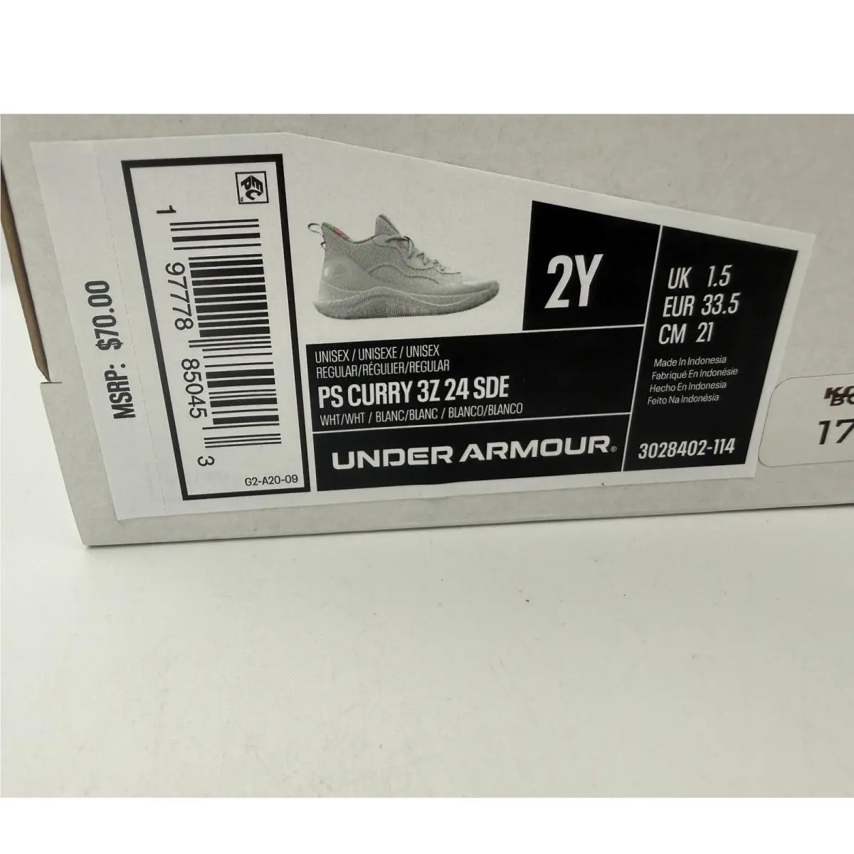 Under Armour shoes - PS Curry 3Z24 SDE - Curry SDE - White 0