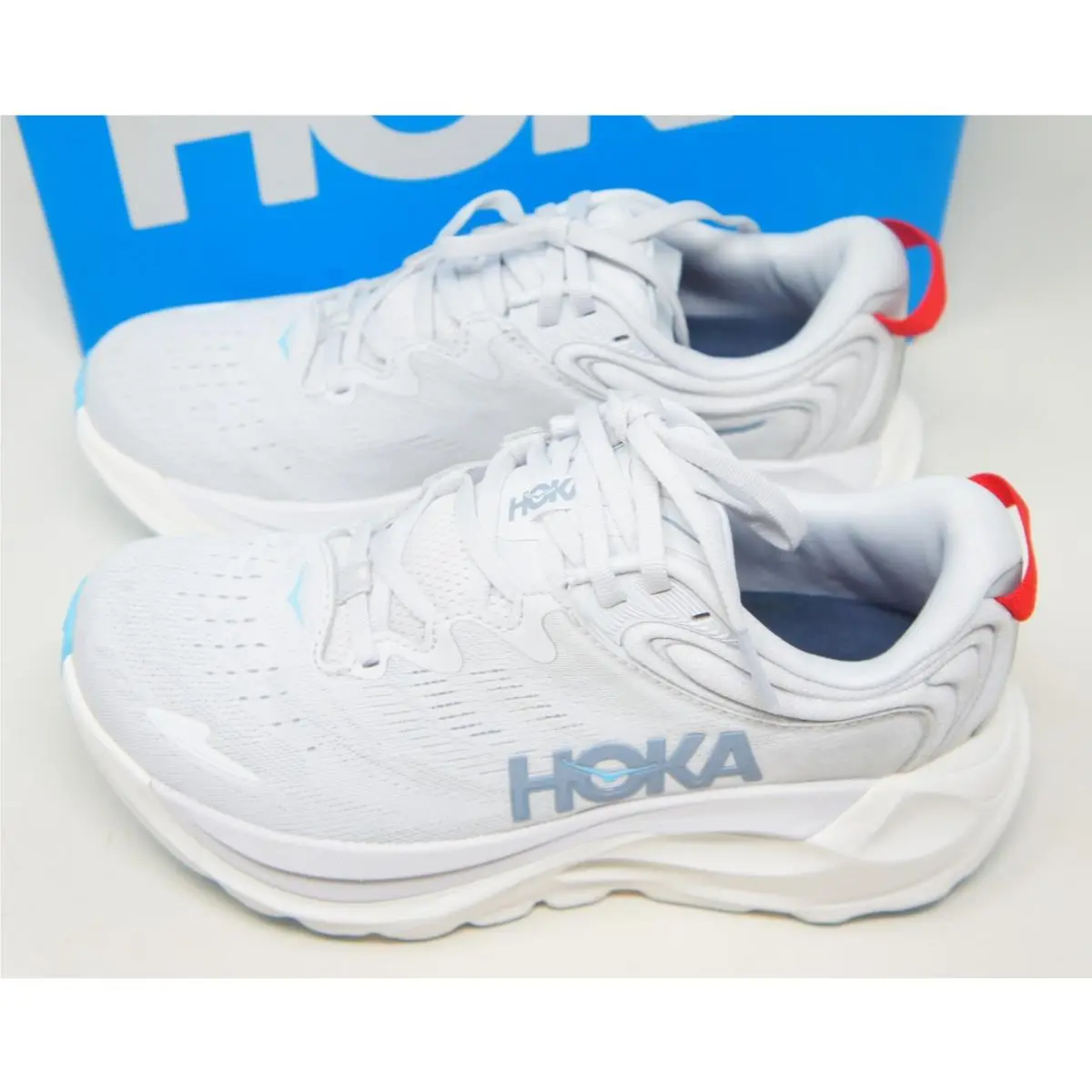Hoka shoes - Gaviota 6 - Gaviota - GRDS - White and Light Blue (UPC: 198605583148) 1
