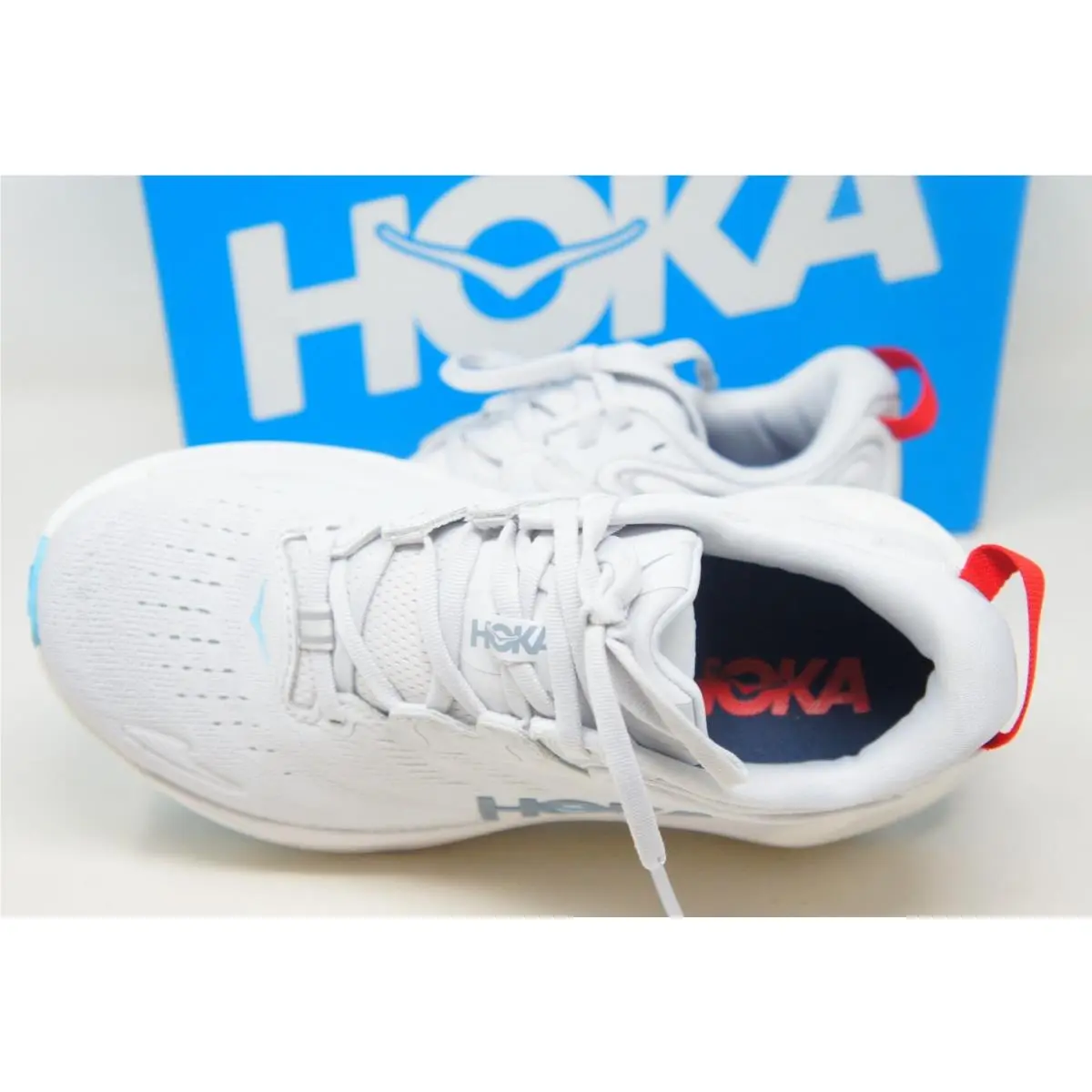Hoka shoes - Gaviota 6 - Gaviota - GRDS - White and Light Blue (UPC: 198605583148) 4