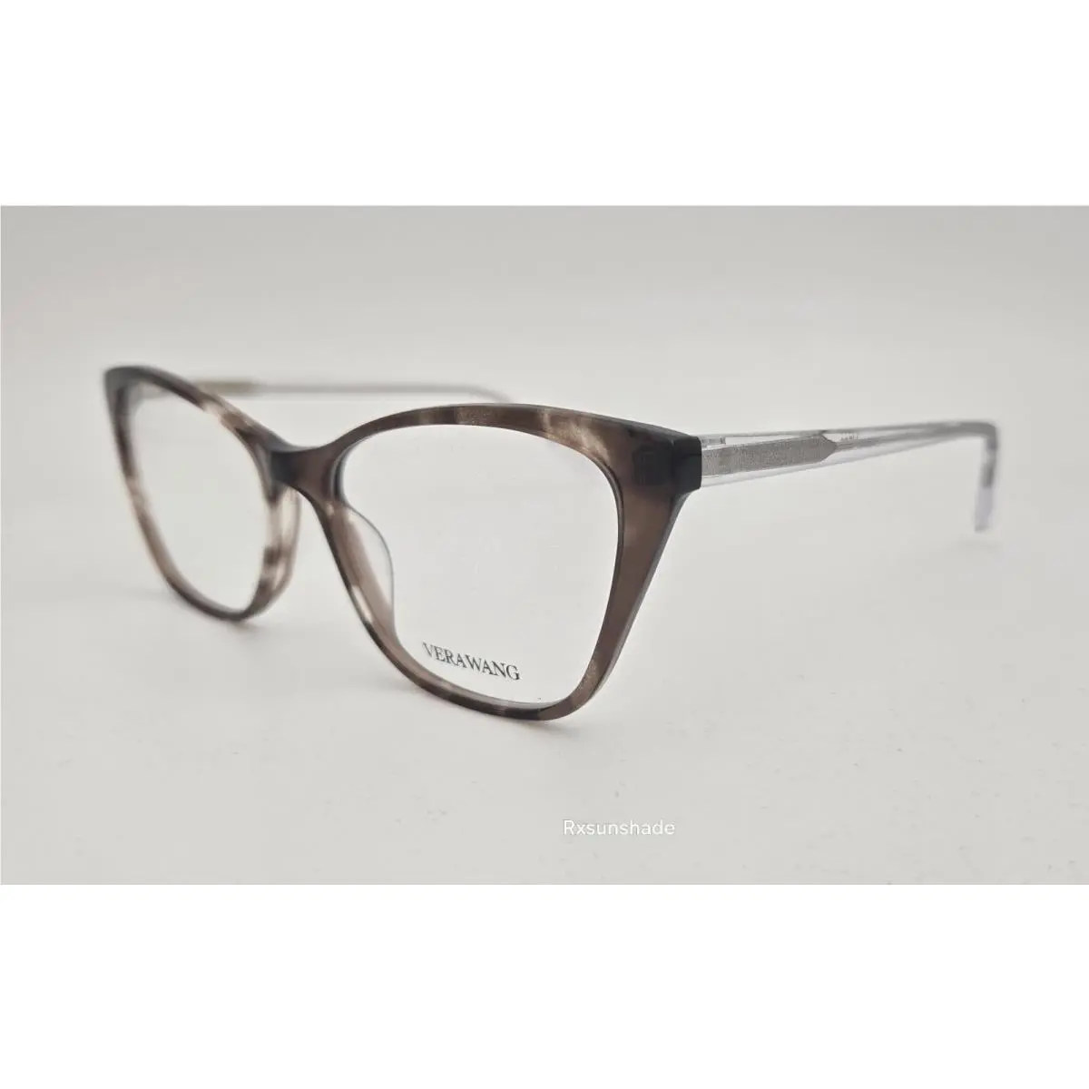 Anne Klein Vera Wang Eyeglasses VA589 Color GT Brown Crystal Size 54 Cat Eye