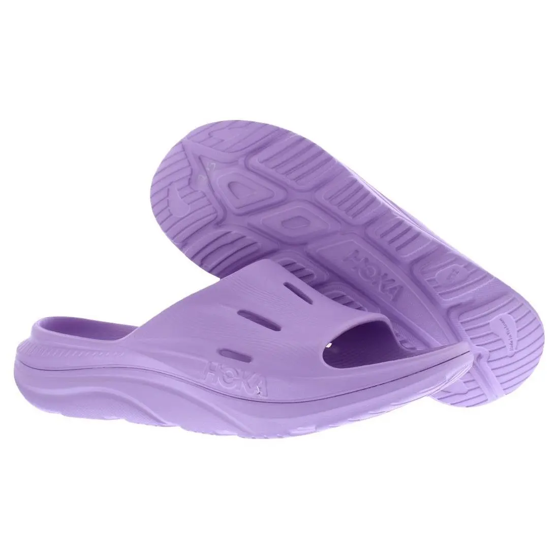 Hoka Ora Recovery Slide 3 Unisex Shoes Size 11.5 Color: Violet Bloom/violet