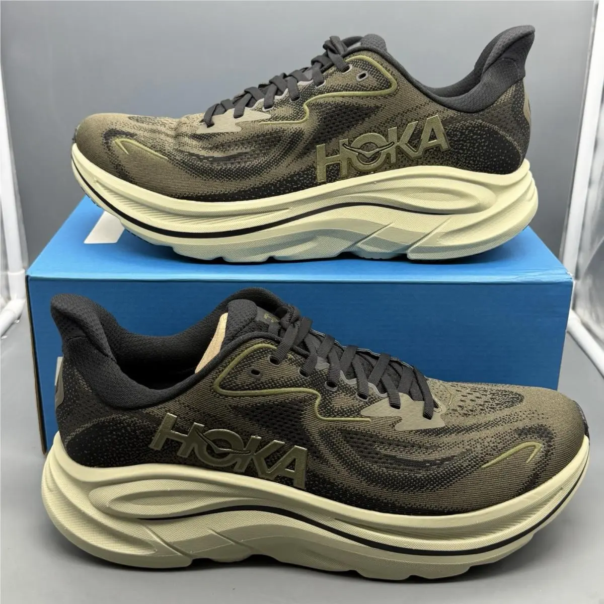 Hoka One One Clifton 10 Men’s 11.5 D Running Shoes Training ‘dark Roast’