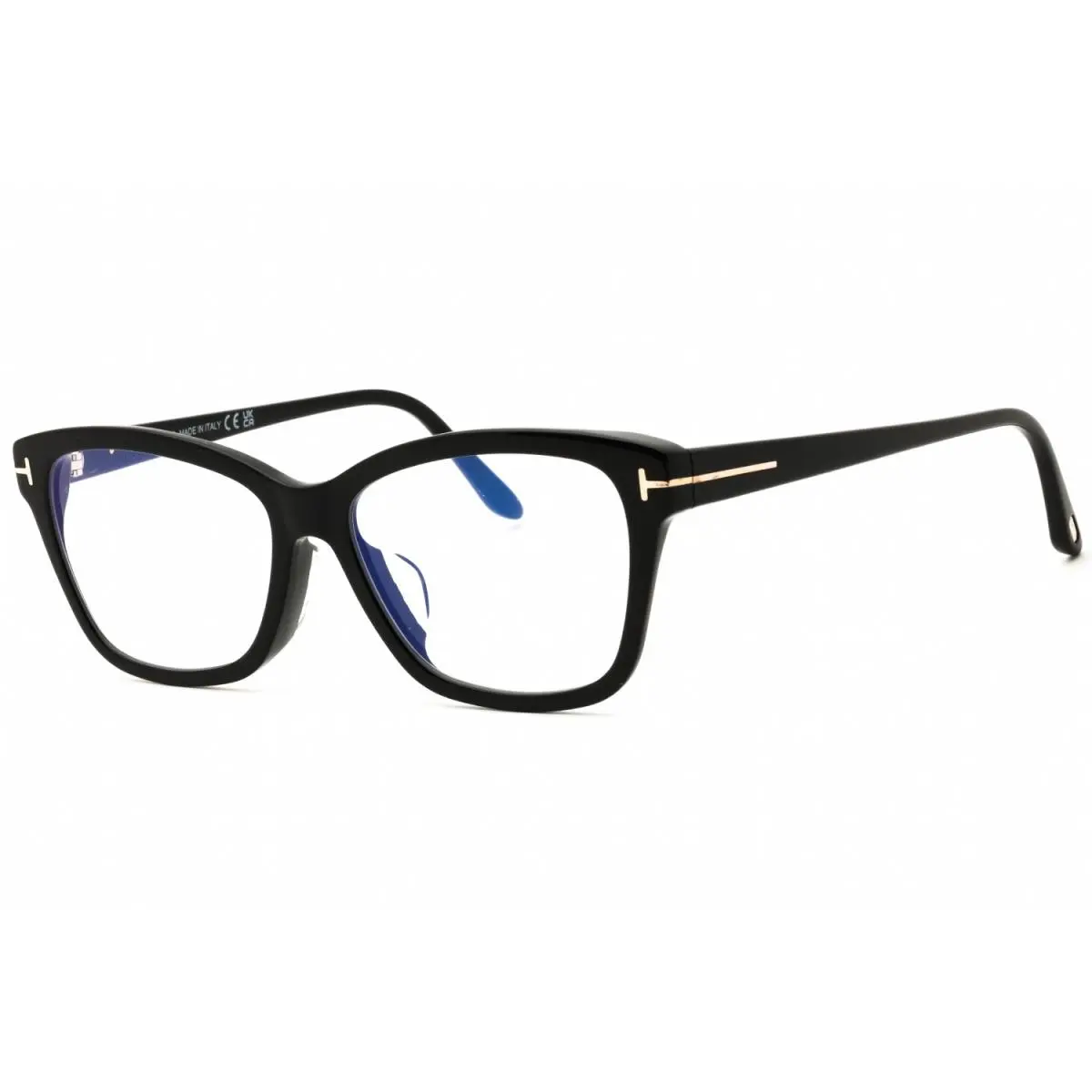 Tom Ford FT5597-F-B 001 Eyeglasses Shiny Black Clear Frame 54mm