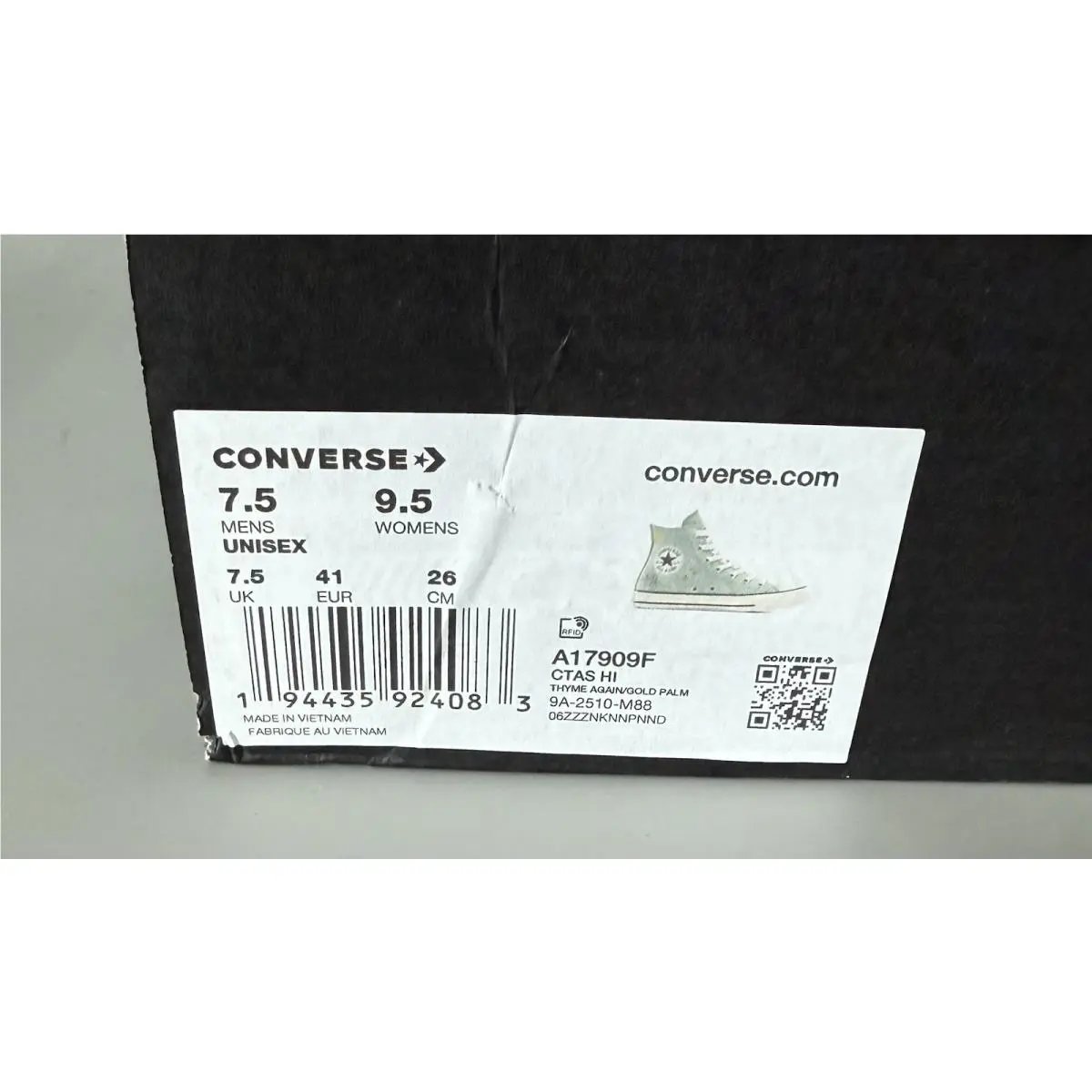Converse shoes - Converse Chuck Taylor - Chuck Taylor - A17909F - Light Green (UPC: 0194435924083) 9