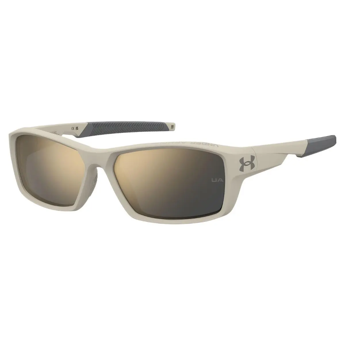 Fanatical Sunglasses- Matte Khaki Gray/gray Bronze Mirror by Under Armour