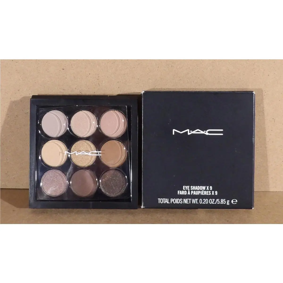Mac Eye Shadow x 9 Palette Amber Times Nine Full Size 0.20 oz