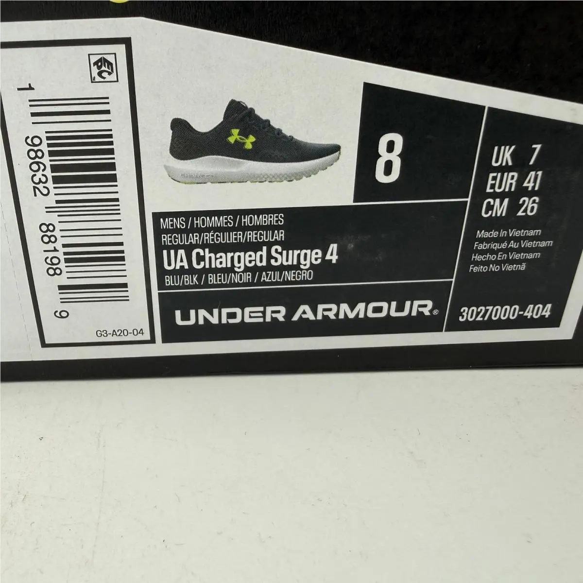 Under Armour shoes - UA Charged Surge 4 - Charged Surge - Blue 0