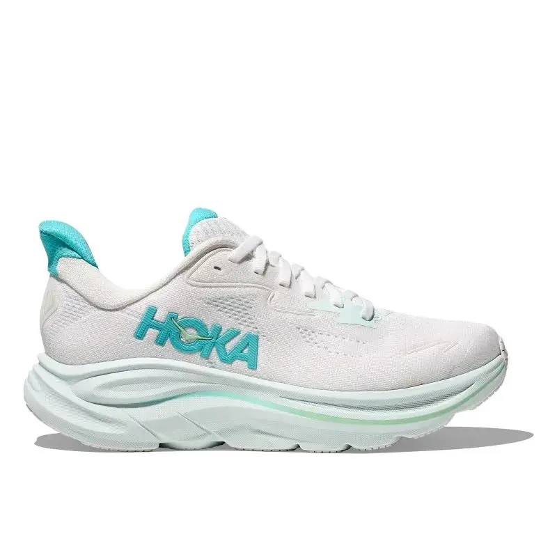 Hoka Clifton 10 Women`s Shoes White/cielo Blue Size 7.5