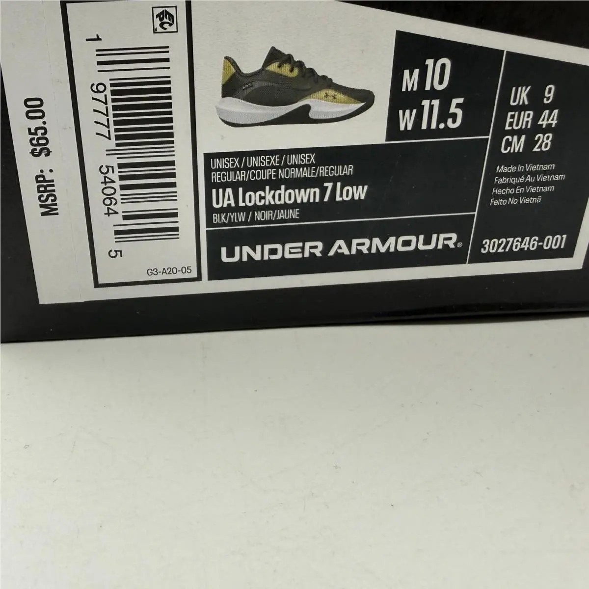 Under Armour shoes - Lockdown 7 Low - Lockdown Low - Black 0