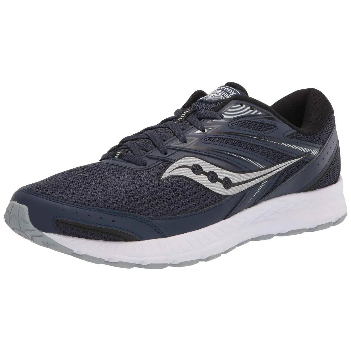 Saucony Men`s Cohesion 13 Running Shoe Indigo/silver 9.5 - Indigo/Silver