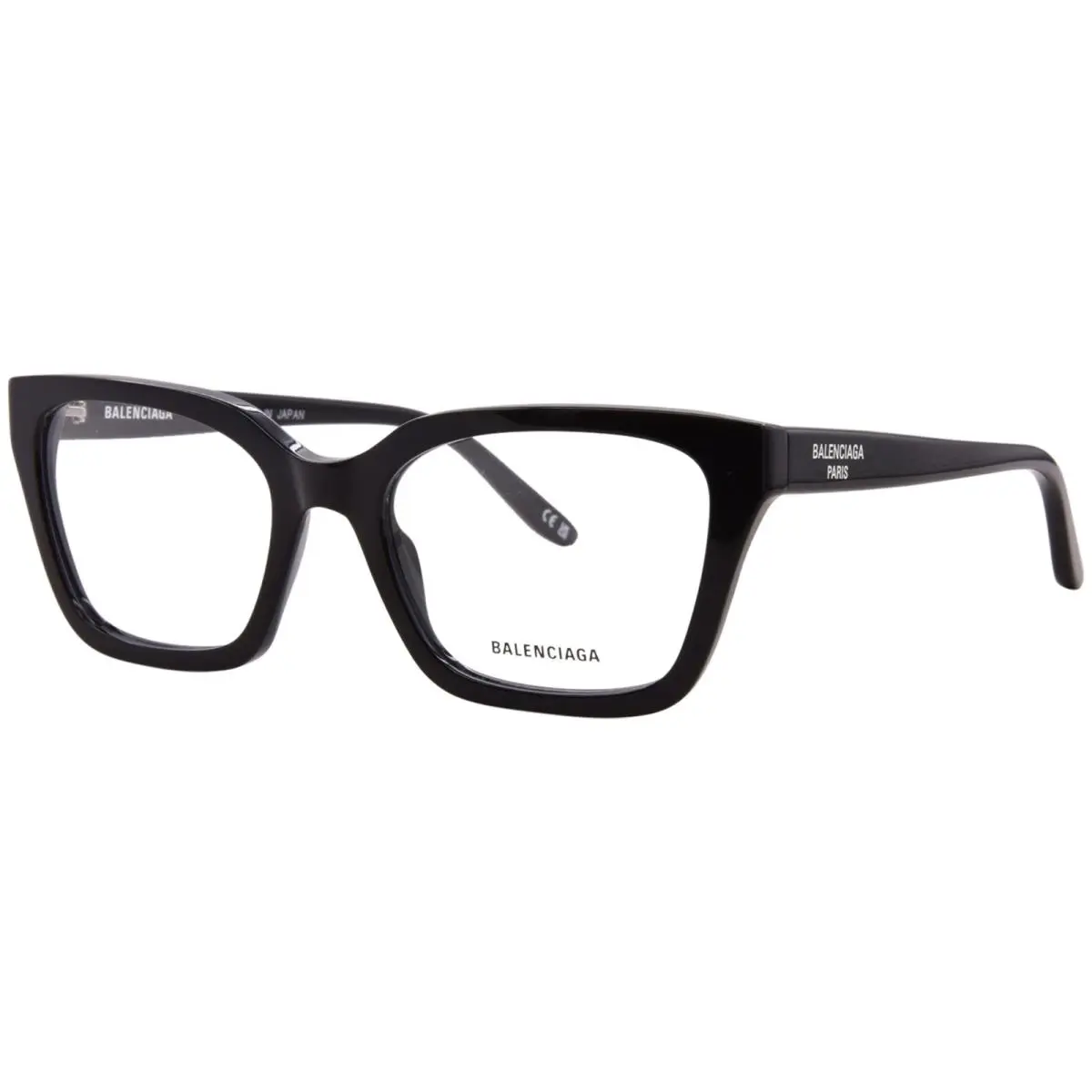 Balenciaga BB0501O 001 Eyeglasses Frame Women`s Black Full Rim Cat Eye 55mm