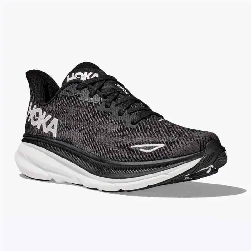 Hoka Clifton 9 Women`s Shoes Black/white 1127896-BWHT-6.5