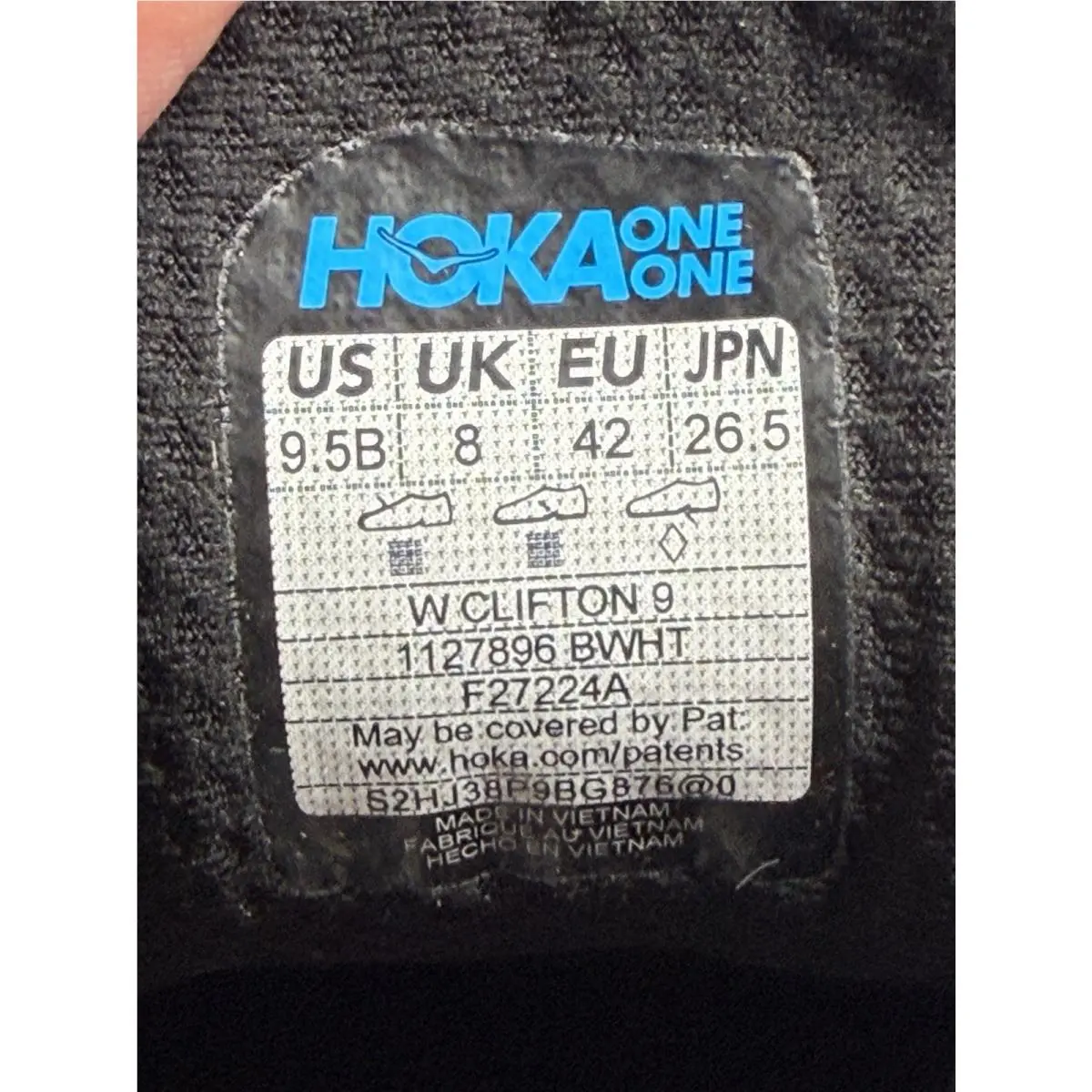 Hoka shoes - Hoka One One HOKA Clifton 9 - 1127896-BWHT - Black 5