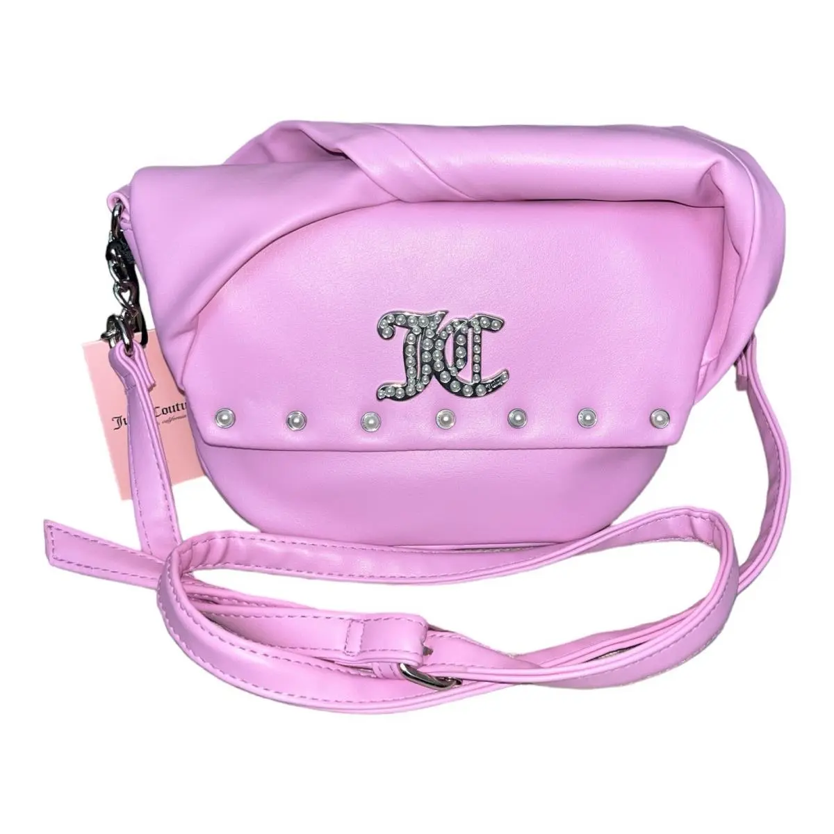 Juicy Couture Fondant Pink Soft Bow Crossbody Bag Purse