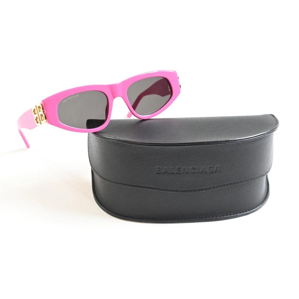Balenciaga BB0095S 006 Womens Sunglasses Pink/gold 53mm