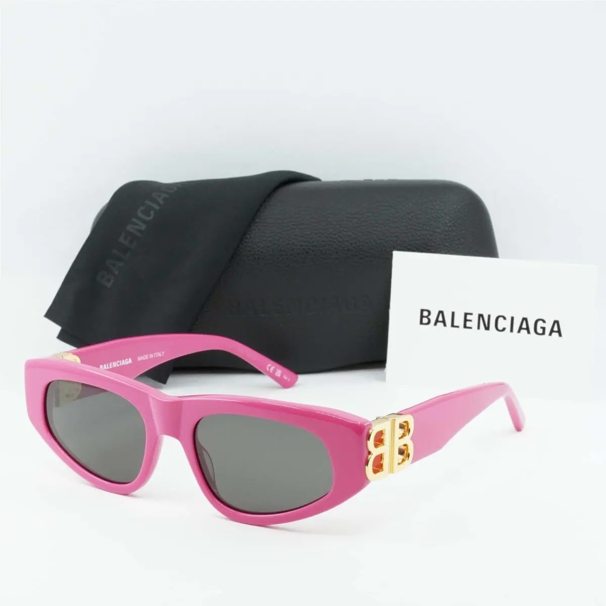 Balenciaga BB0095S 006 Pink/grey 53-19-135 Sunglasses